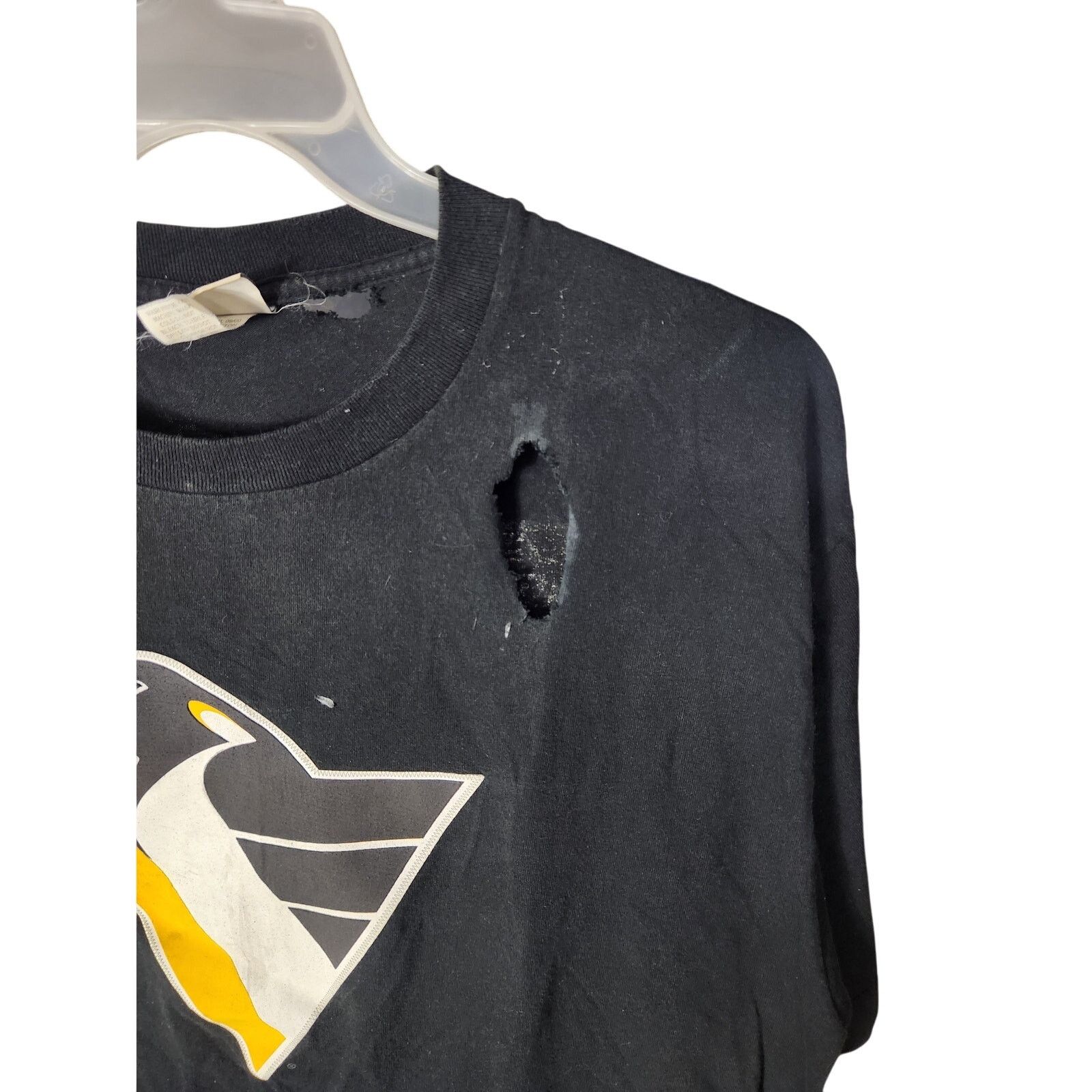 Lee Vintage Pittsburgh Penguins Mario Lemieux T, men's large Size US L / EU 52-54 / 3 - 5 Thumbnail