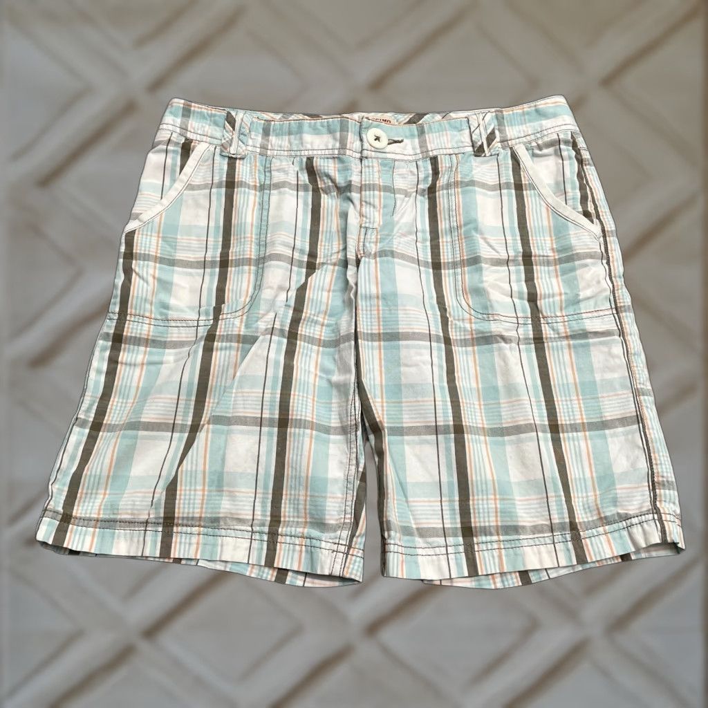 Mossimo Mossimo Supply Plaid Bermuda Shorts Juniors 7 Multicolor Cotton Pockets Casual Size 28" / US 6 / IT 42 - 1 Thumbnail