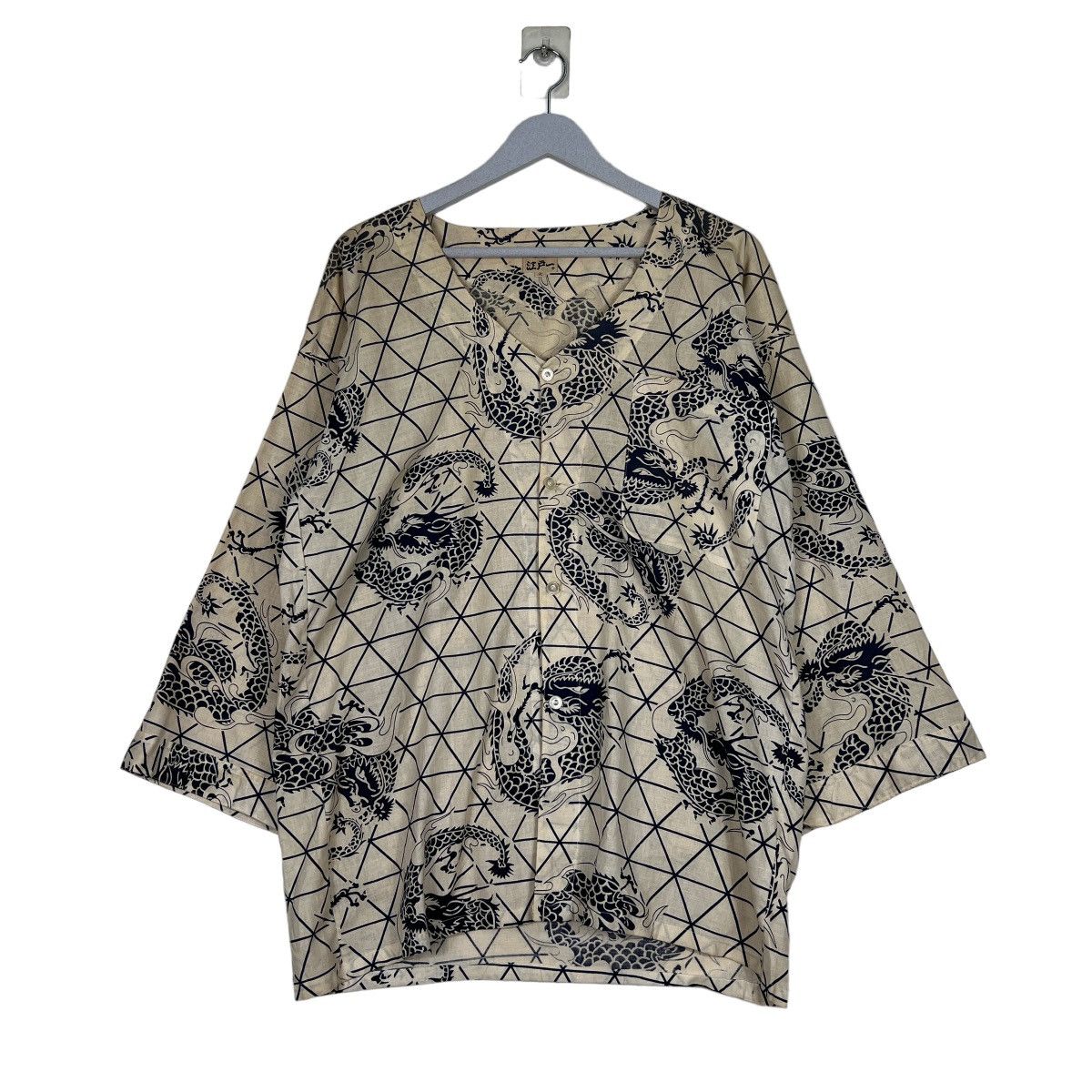 Japanese Brand 🔥 RARE VINTAGE KIMONO JAPAN DRAGON SHIRT CARDIGAN Size US L / EU 52-54 / 3 - 1 Thumbnail
