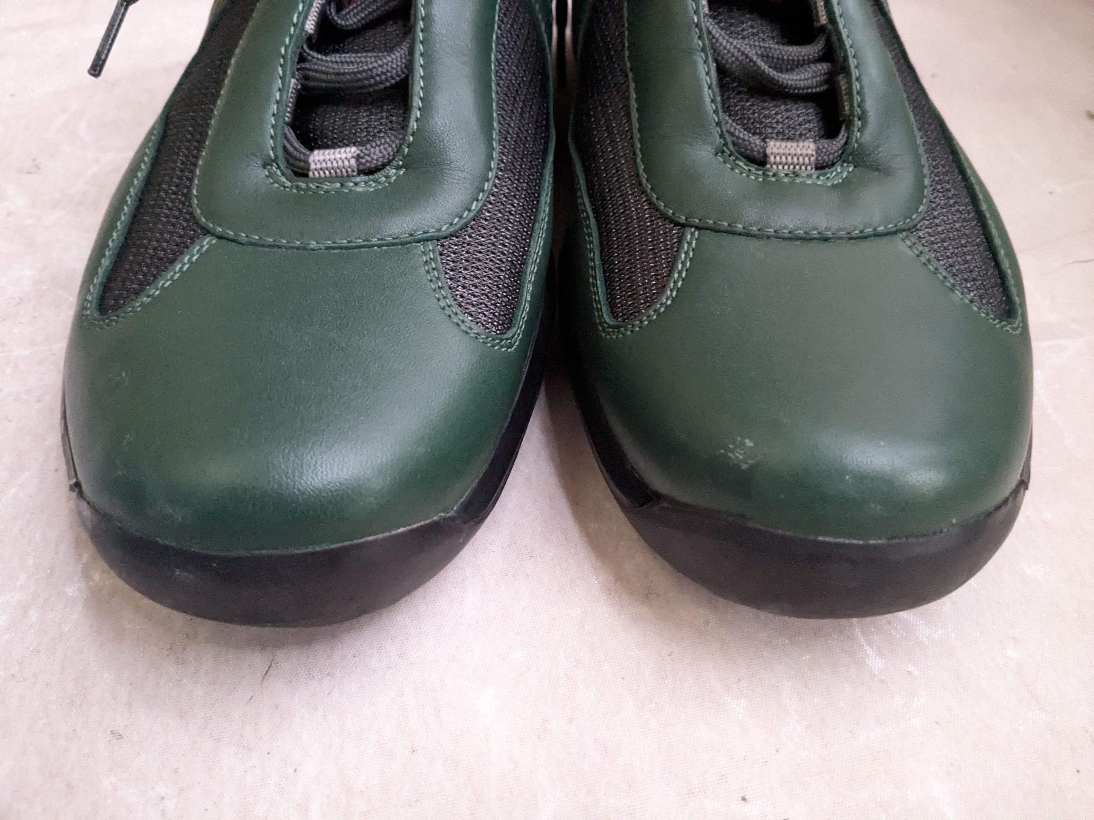 Prada Prada America's Cup Green 11.5 Leather Low Tops Size US 11.5 / EU 44-45 - 3 Thumbnail