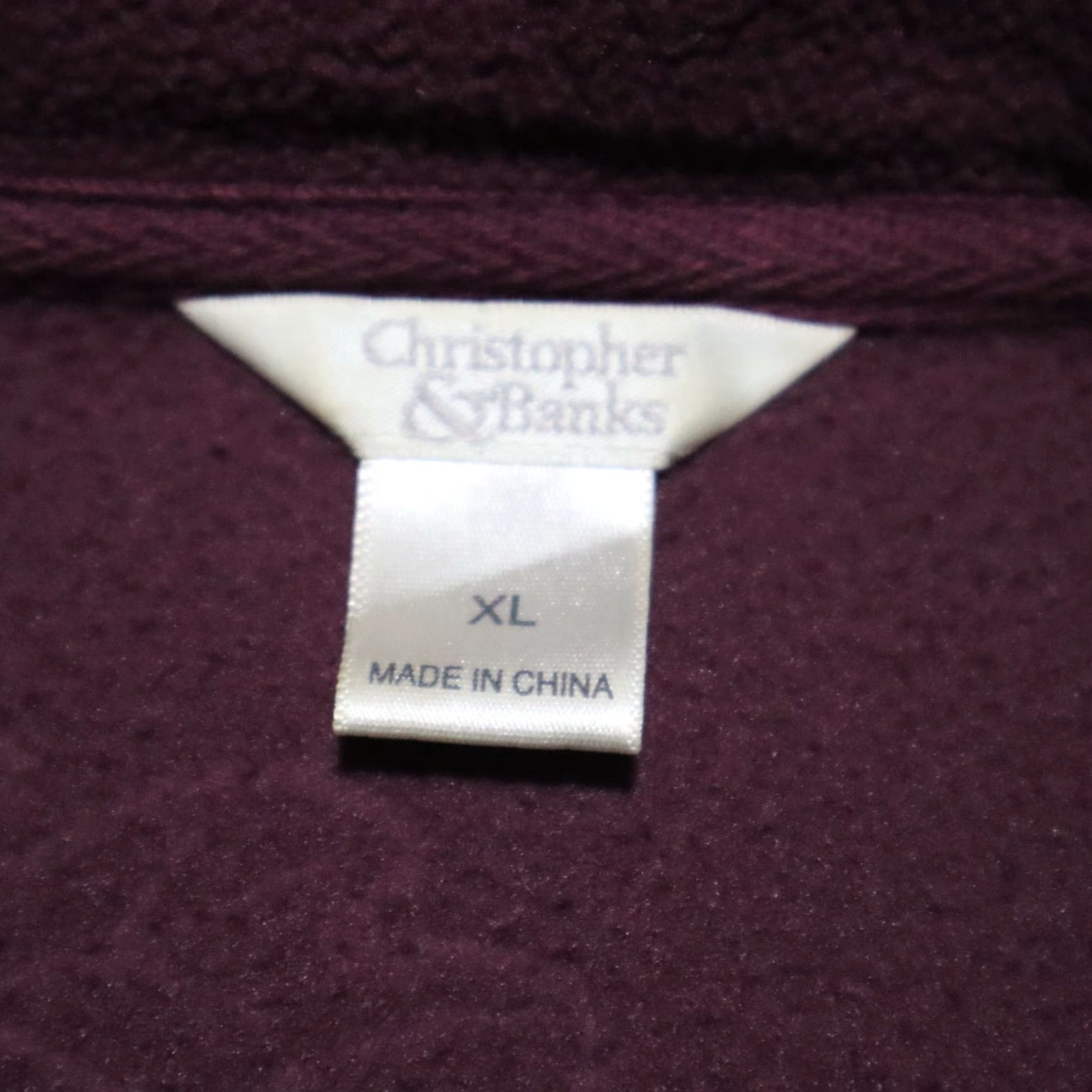 Vintage Christopher & Banks Jacket Women Long Sleeve Purple Velvet Zip Up Size L Fall Size L / US 10 / IT 46 - 4 Thumbnail