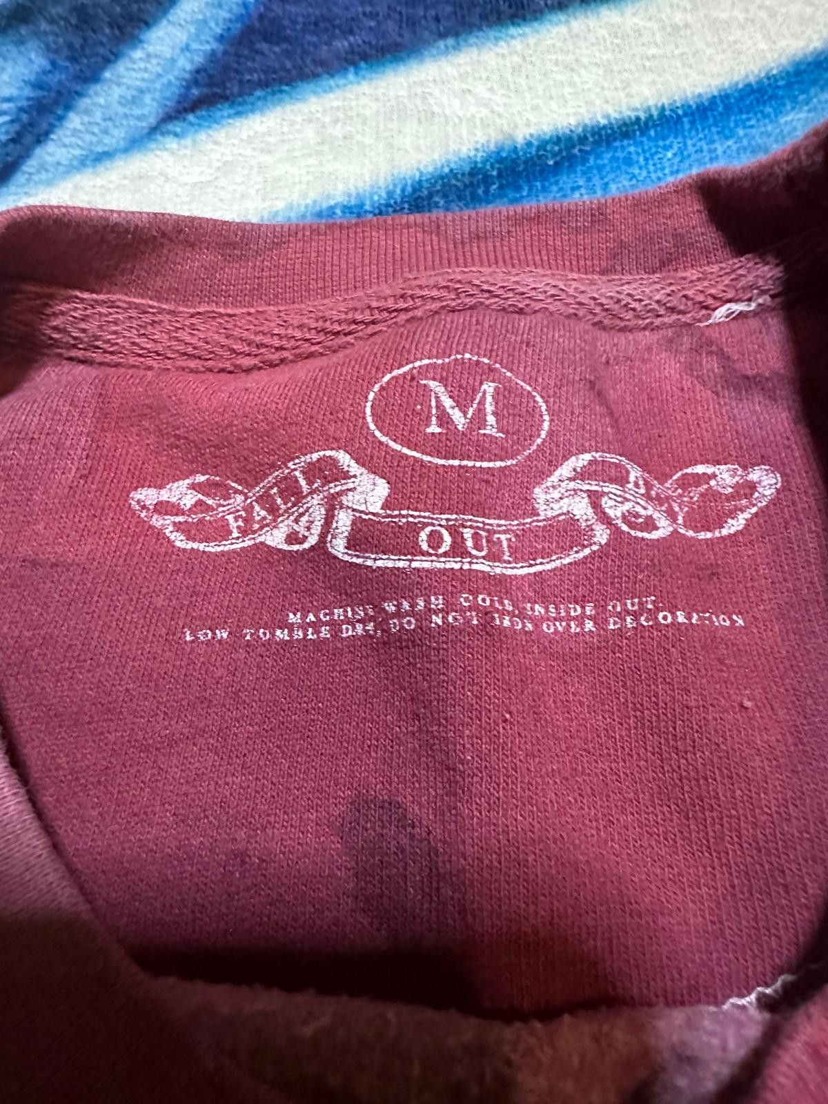 Other Fall Out Boy Graphic Men's Sweatshirt, Burgundy Tie-Dye Size US M / EU 48-50 / 2 - 4 Thumbnail