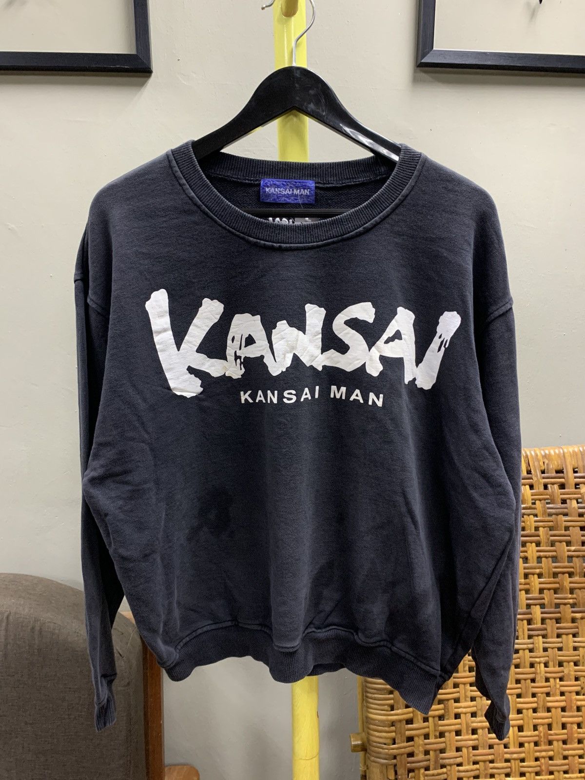 Kansai Yamamoto KANSAI MAN SPELLOUT ICONIC LOGO SWEATSHIRT Size US L / EU 52-54 / 3 - 1 Thumbnail