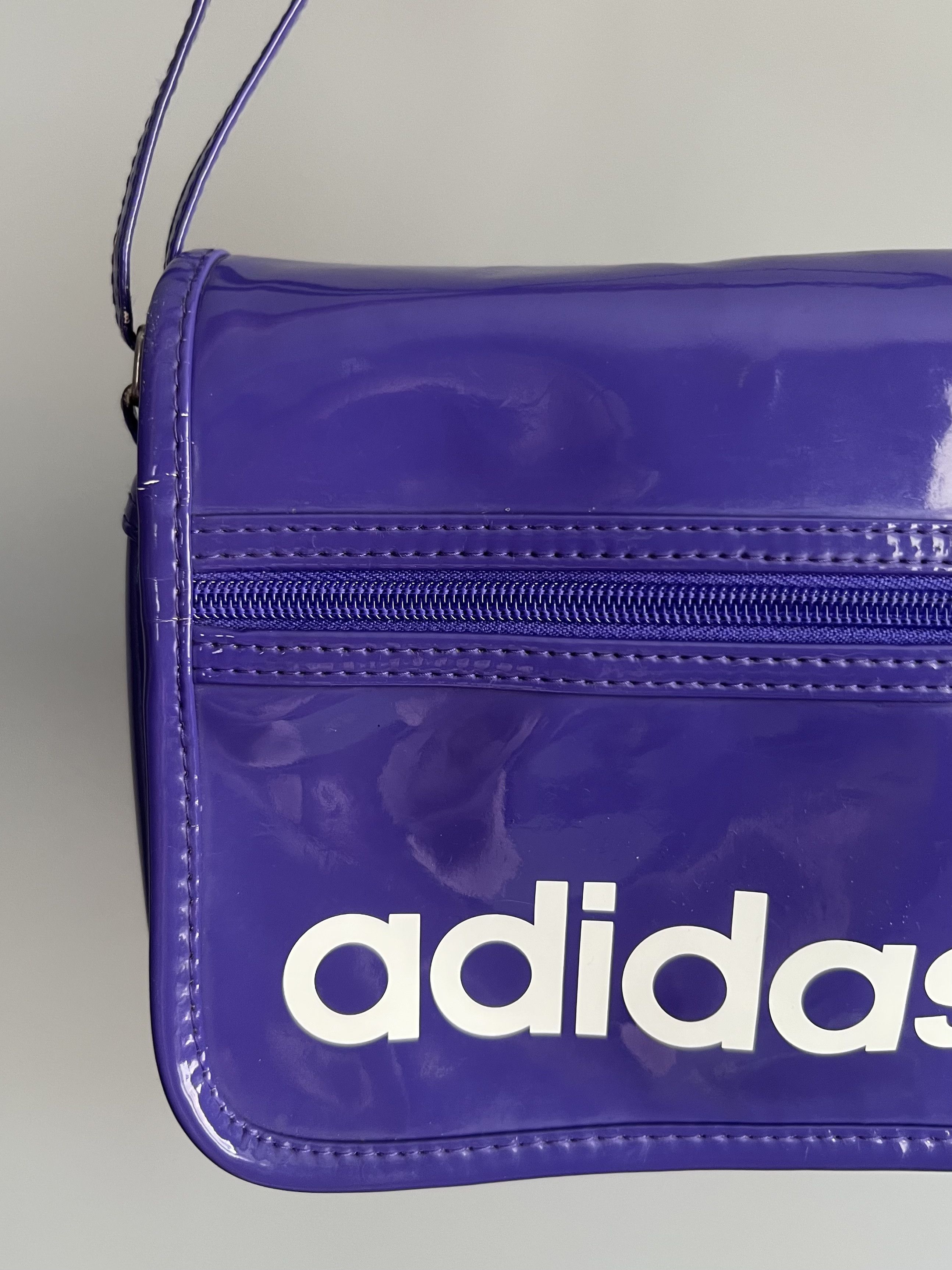 Adidas Adidas Originals Patent Purple Shoulder Bag Size ONE SIZE - 6 Thumbnail