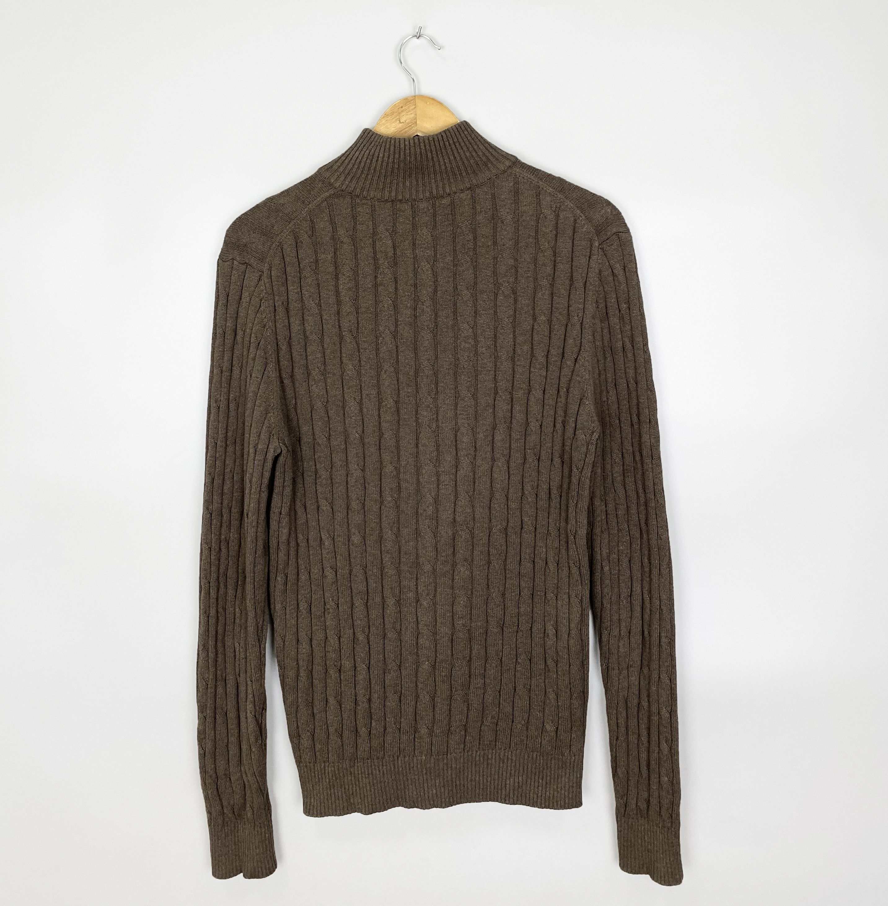 Gant GANT Knitted Button Ups Brown Sweater Size US M / EU 48-50 / 2 - 6 Thumbnail