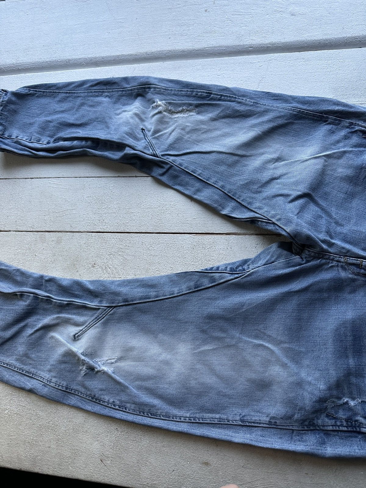 G-Star VNTG🚨96 G STAR RAW Jeans AVANT GARDE Washed Denim y2k 3301 Size 36" / US 14 / IT 50 - 3 Thumbnail