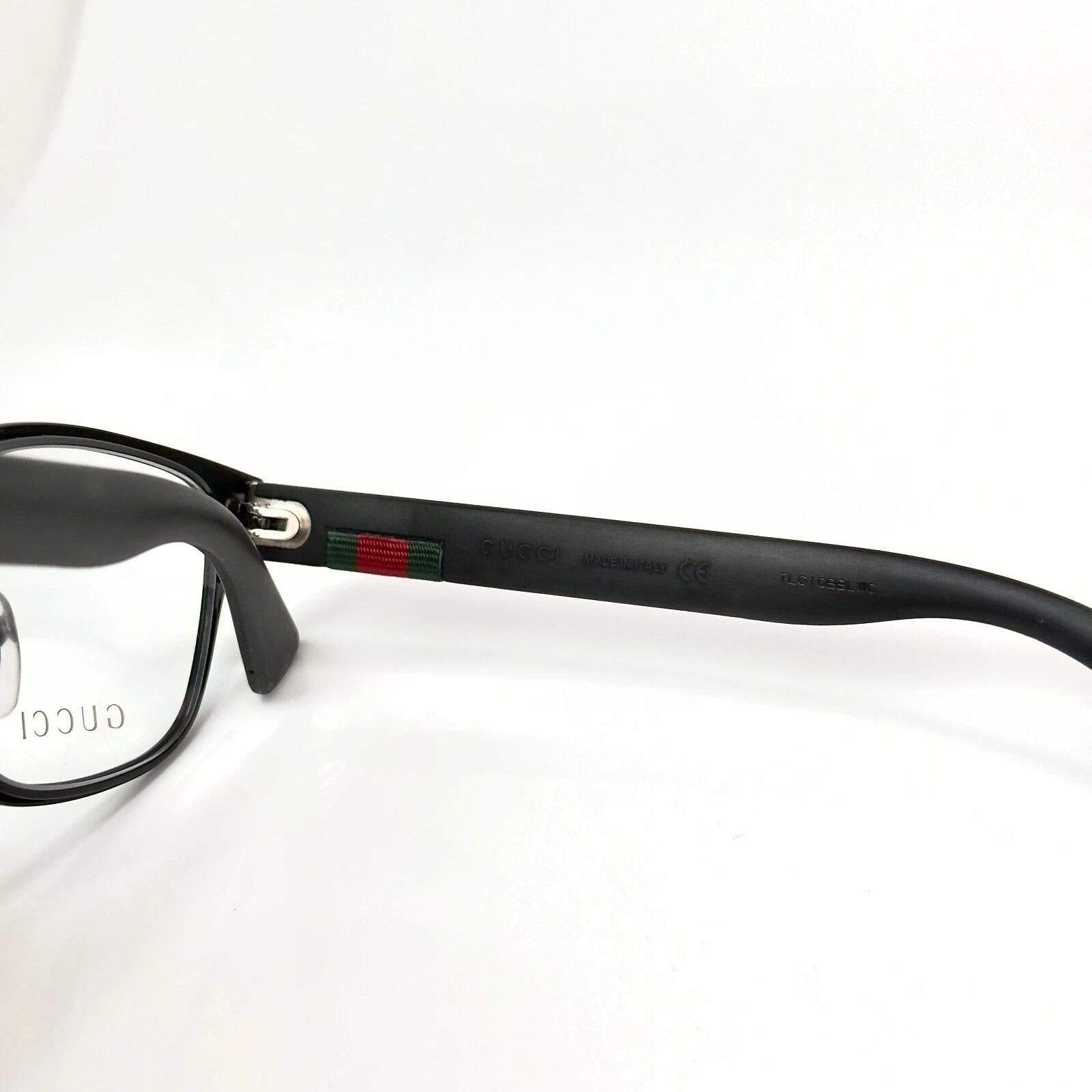 Gucci GUCCI GG0175O Stripe 0175 Black Rubber Optical Frame 002 Size ONE SIZE - 3 Thumbnail