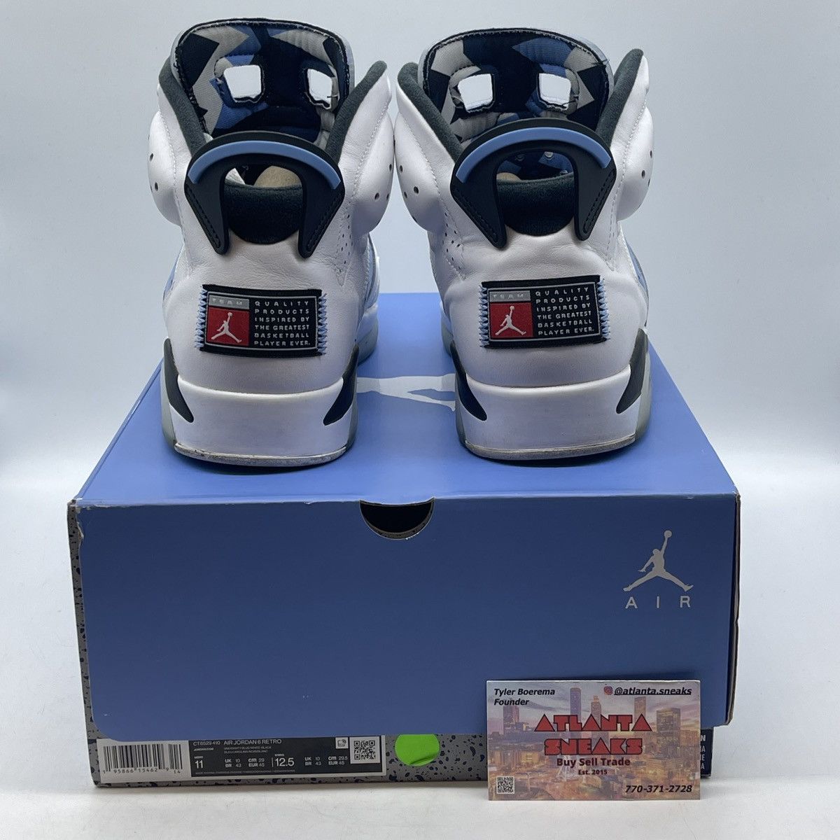 Jordan Brand Air Jordan 6 UNC home Size US 11 / EU 44 - 3 Thumbnail