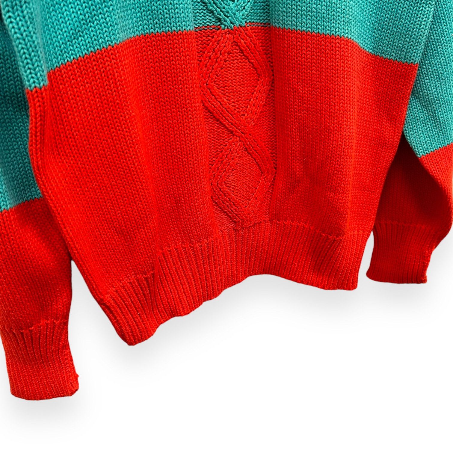 Vintage NWT Vintage Cable Knit Oversize Cotton Sweater Size Medium Size M / US 6-8 / IT 42-44 - 6 Thumbnail