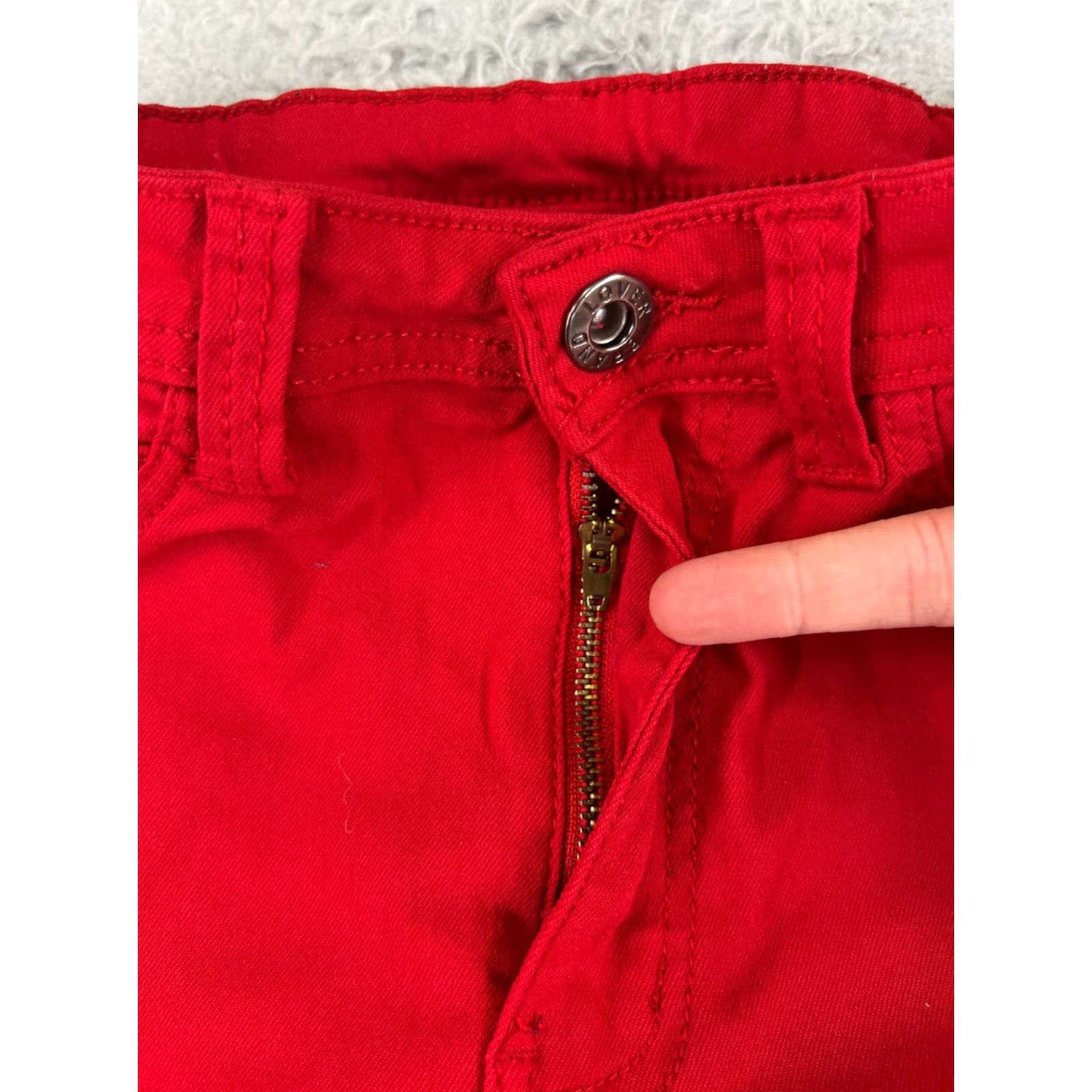 Vintage Lover Brand Jeans Womens Small Red Skinny Cotton Blend Stretch Mid Rise 20x28 5-Pocket Design Size 28" / US 6 / IT 42 - 5 Thumbnail