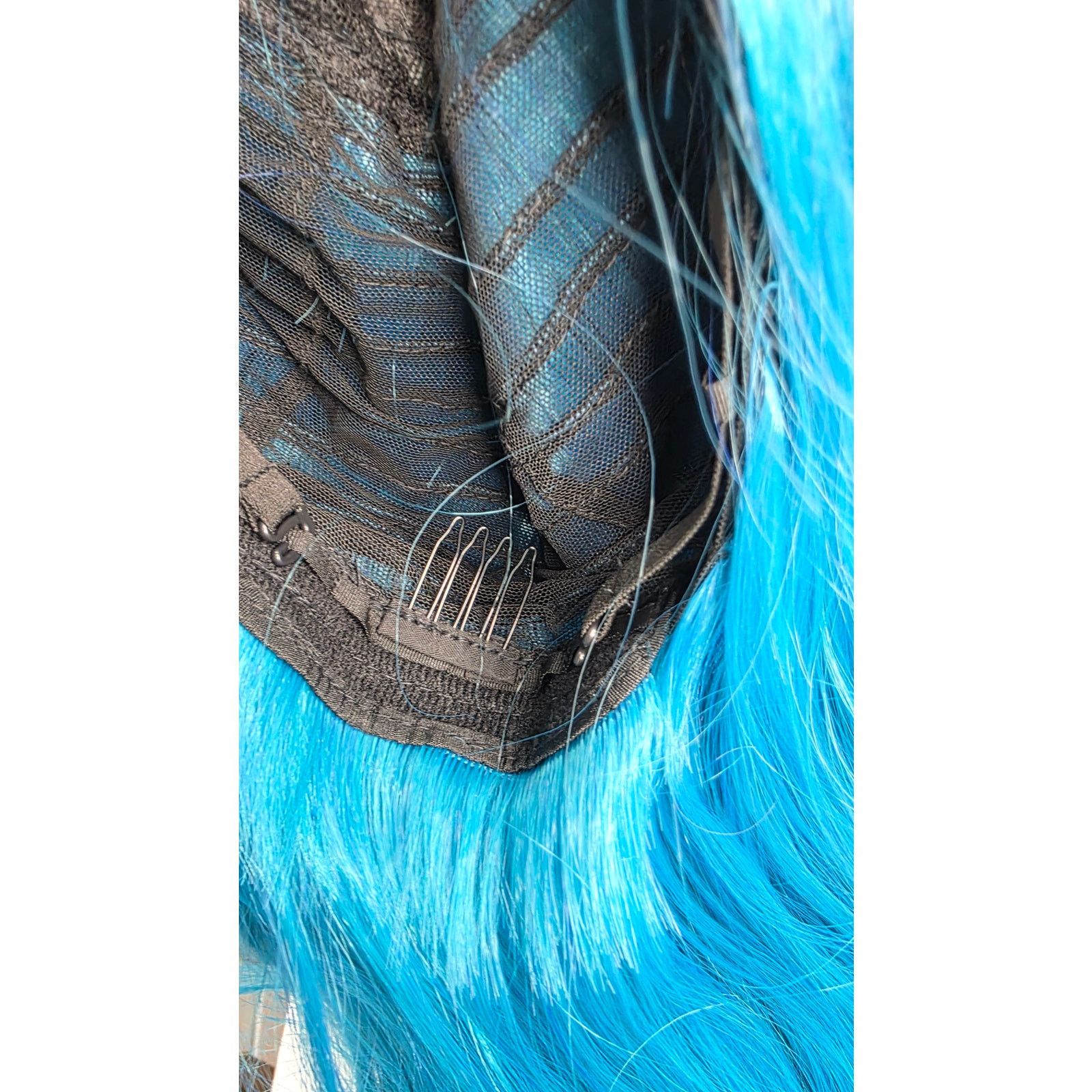 Other Long Ombre Turquoise Wavy Wig 26" Middle Part Size ONE SIZE - 7 Thumbnail