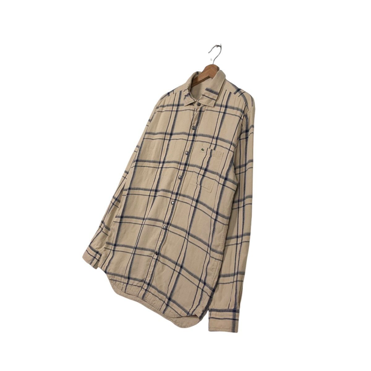 Japanese Brand 🔥VINTAGE REVERSIBLE FLANNEL JACKET LACOSTE TARTAN DESIGN Size US M / EU 48-50 / 2 - 4 Thumbnail