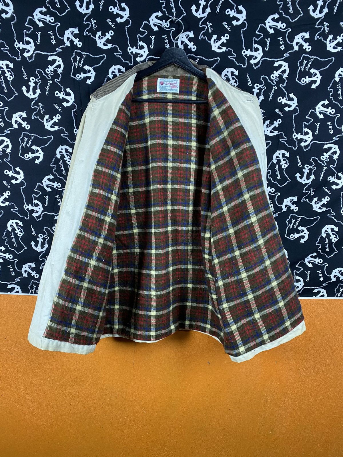 Japanese Brand BROWNIE Japanese Workwear Canvas Jacket Corduroy Collar Size US L / EU 52-54 / 3 - 8 Thumbnail