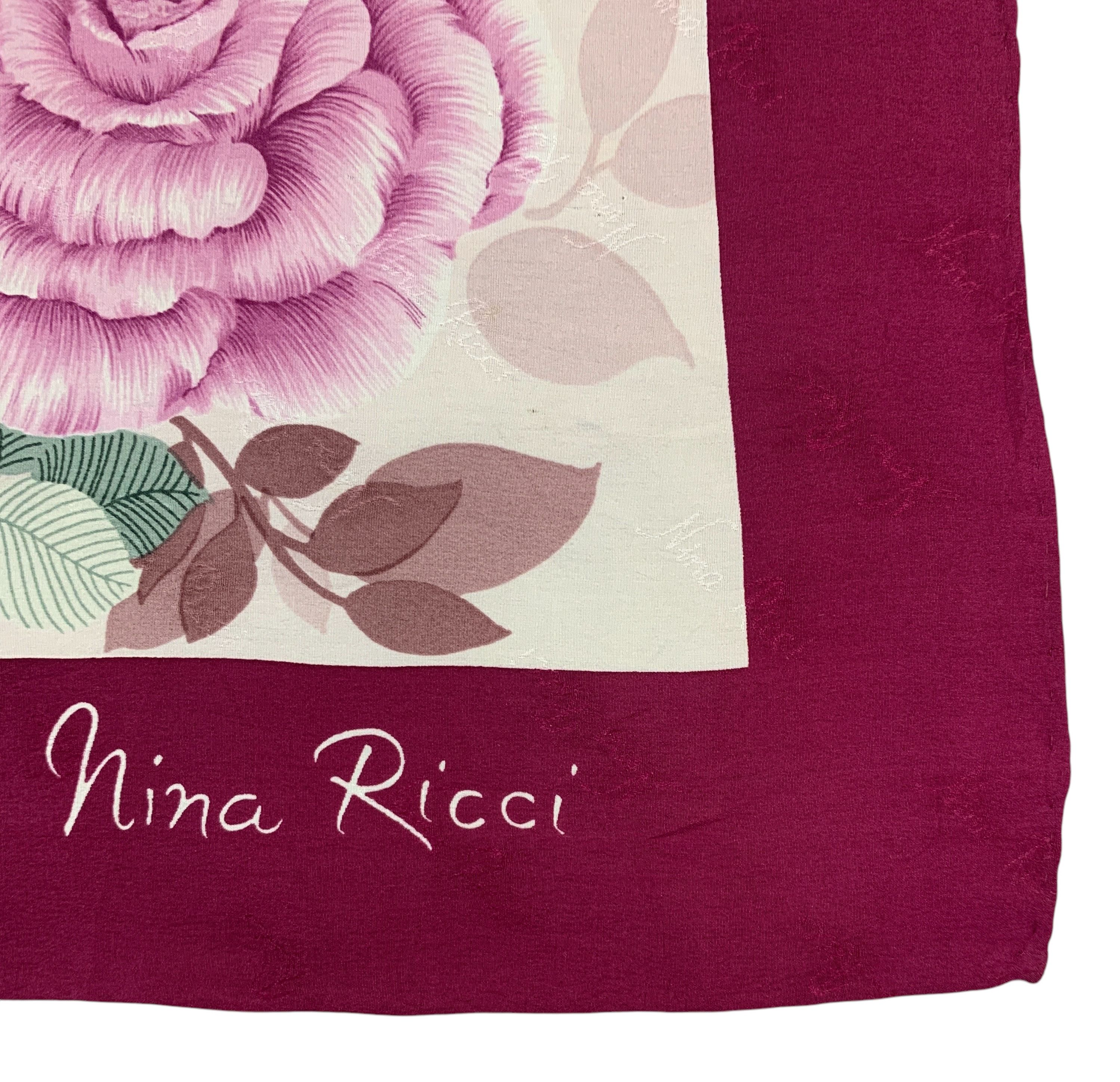 Nina Ricci × Vintage Vintage Nina Ricci Silk Scarf Neckwear - SCA2130 Size ONE SIZE - 9 Thumbnail