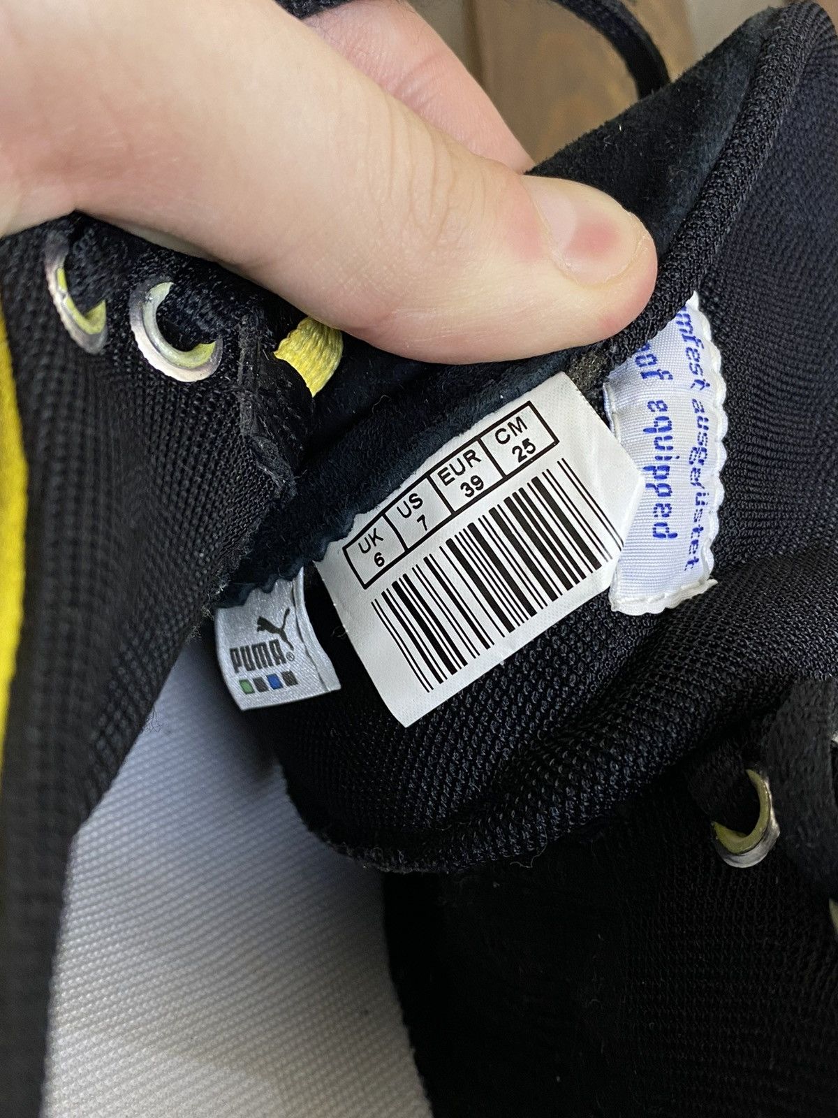 Puma Vintage Puma speed cat black yellow shoes size 39(25 cm) Size US 9 / IT 39 - 20 Thumbnail