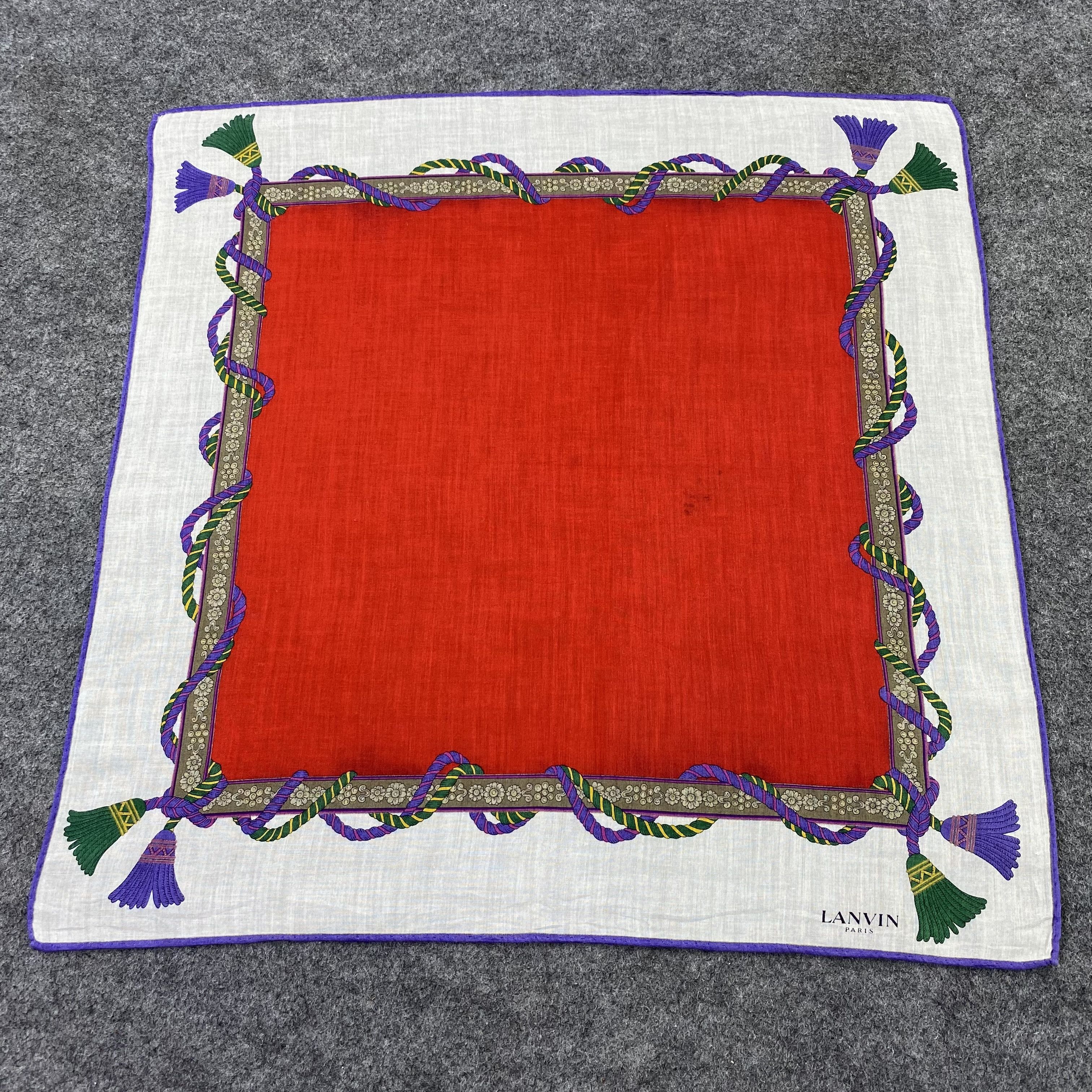 Lanvin Lanvin Handkerchief / Bandana / Neckerchief /Headscarf-B1260 Size ONE SIZE - 3 Thumbnail