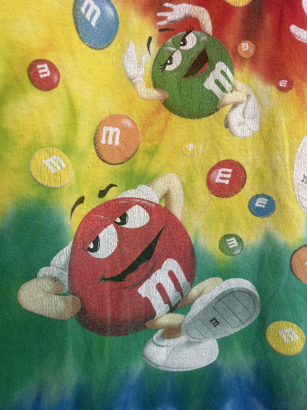 Vintage Vintage M&Ms Falling Graphic Tie Dye T-shirt Size US M / EU 48-50 / 2 - 5 Thumbnail