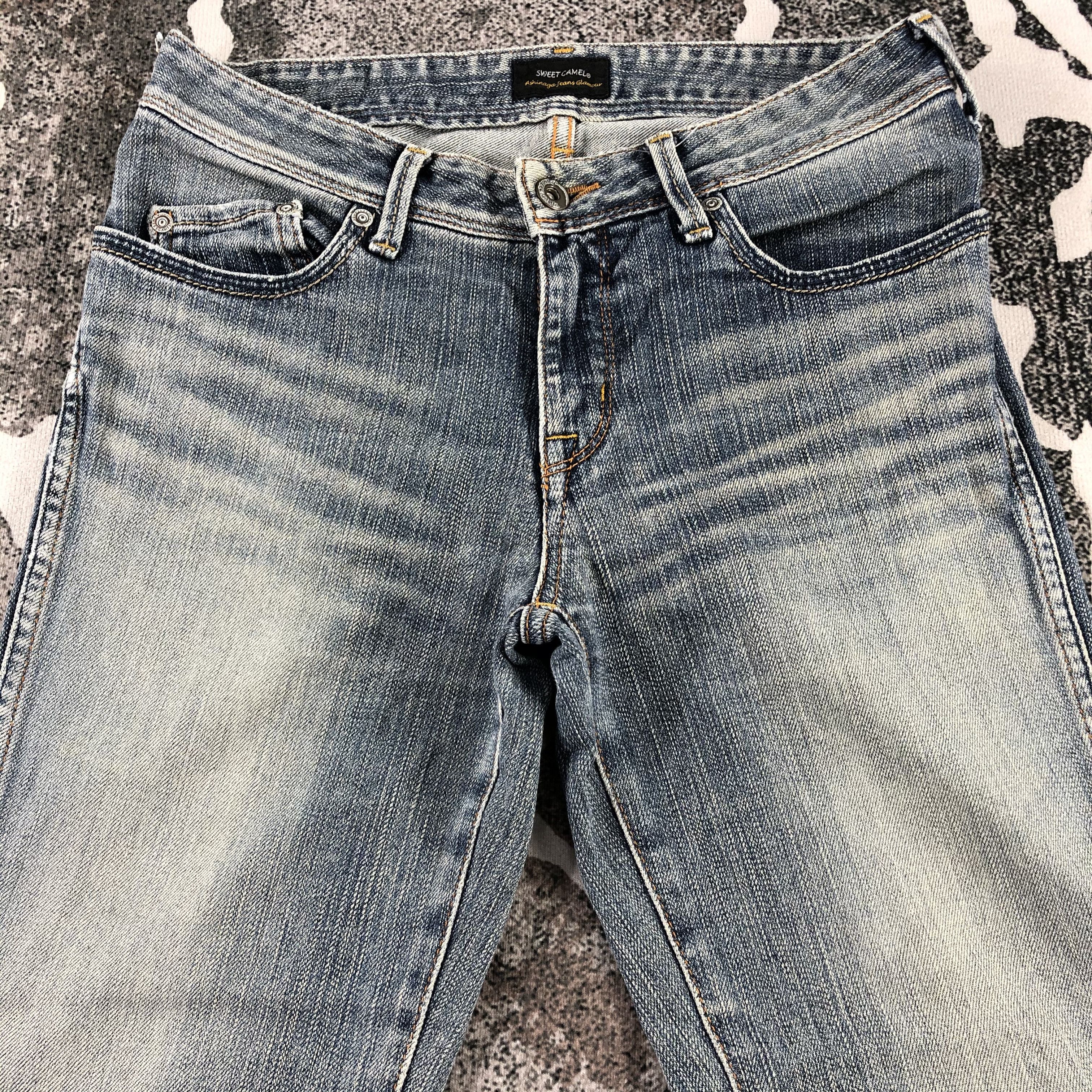 Japanese Brand Sweet Camel Jeans Medium Wash Flare Denim KJ1351 Size 29" - 3 Thumbnail