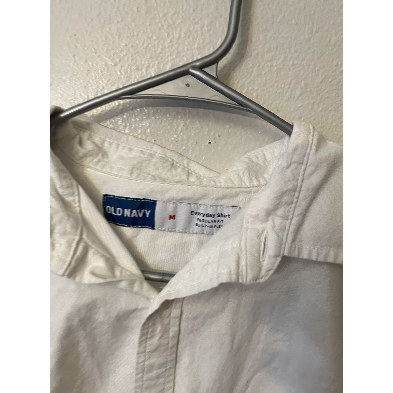 Old Navy Old Navy Shirt Mens M White Button-Down Short Sleeve Coastal Minimalist Size US M / EU 48-50 / 2 - 3 Thumbnail