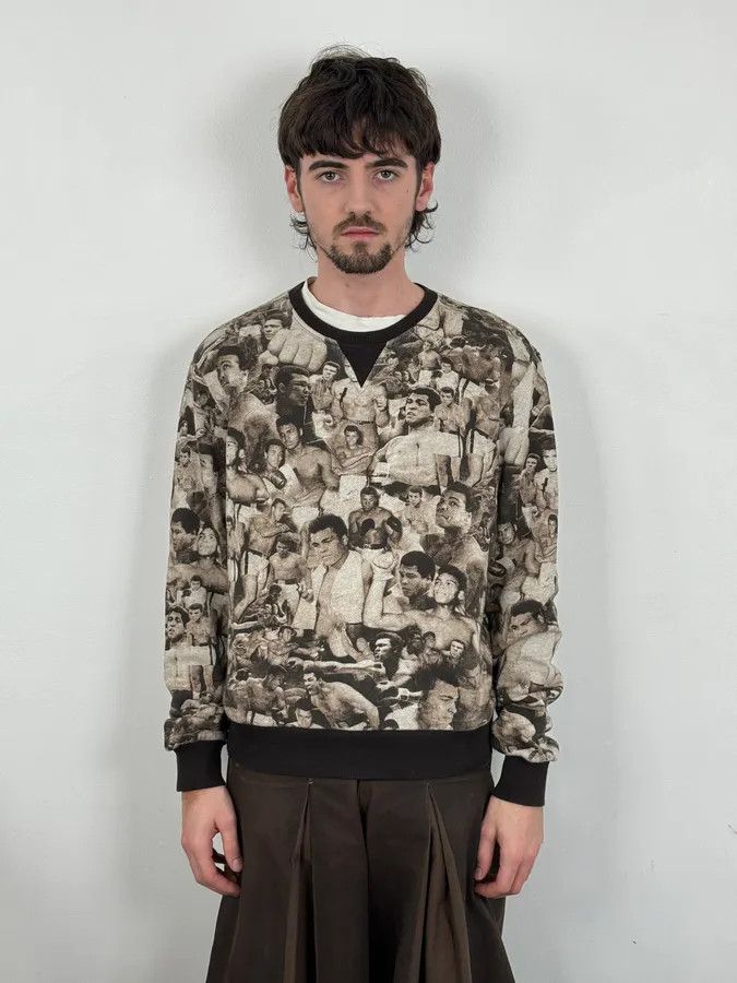 Dolce & Gabbana Dolce & Gabbana Mohamed Ali Boxing Grey Sweater Size US M / EU 48-50 / 2 - 2 Thumbnail
