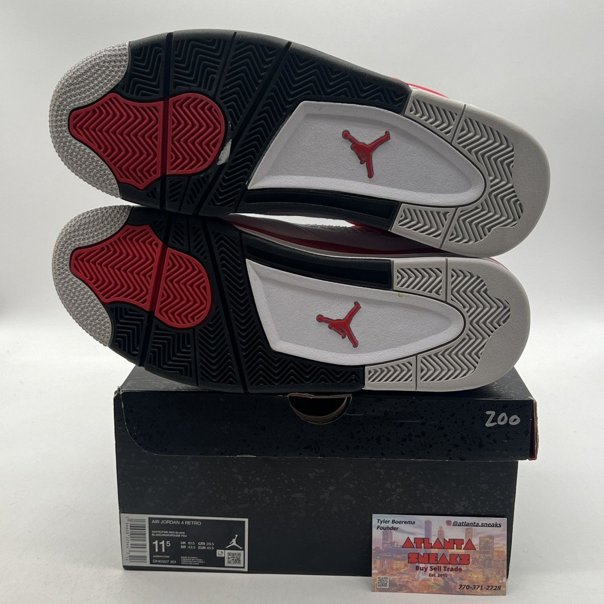 Jordan Brand Air Jordan 4 red cement Size US 11.5 / EU 44-45 - 8 Thumbnail