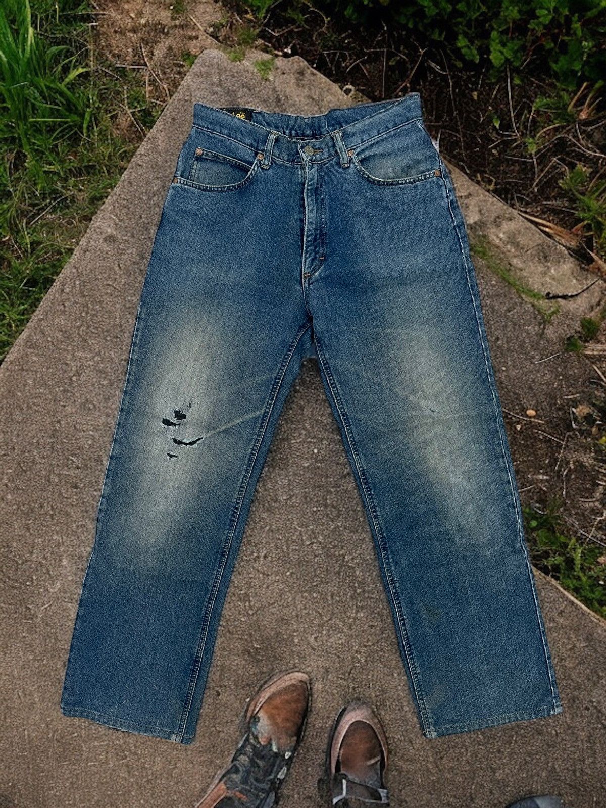 Lee Vintage Lee Riders Distressed Denim Size US 30 / EU 46 - 1 Thumbnail