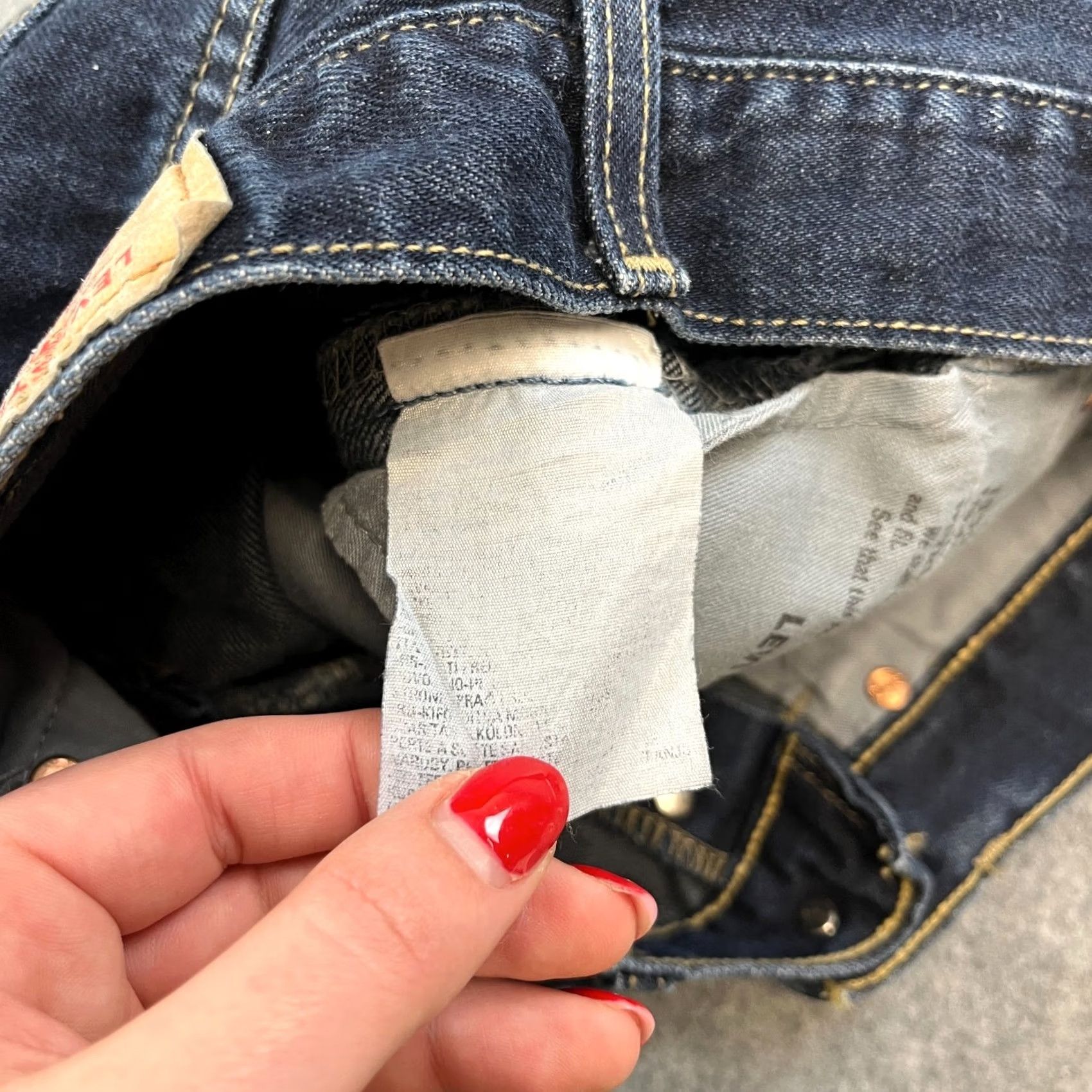 Levi's VINTAGE Levi's Jeans Regular Bootcut 27 28 UK 8 Dark Blue Indigo Raw Neppy Denim Jeans Womens Levi's 535 Size 30" / US 8 / IT 44 - 7 Thumbnail