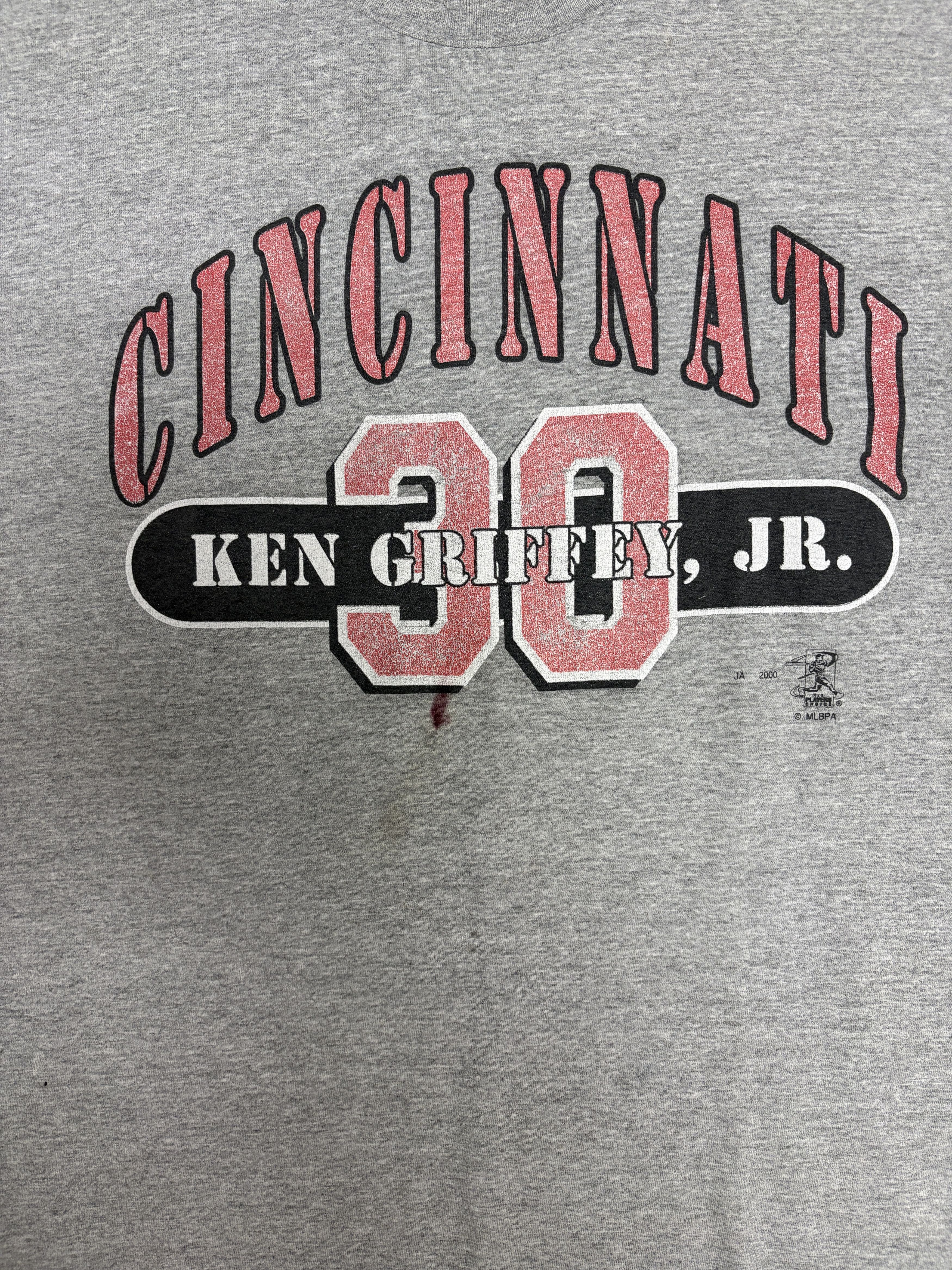 Vintage Cincinnati Reds Ken Griffey Jr. Vintage Grey T-Shirt Tee Size US L / EU 52-54 / 3 - 2 Thumbnail