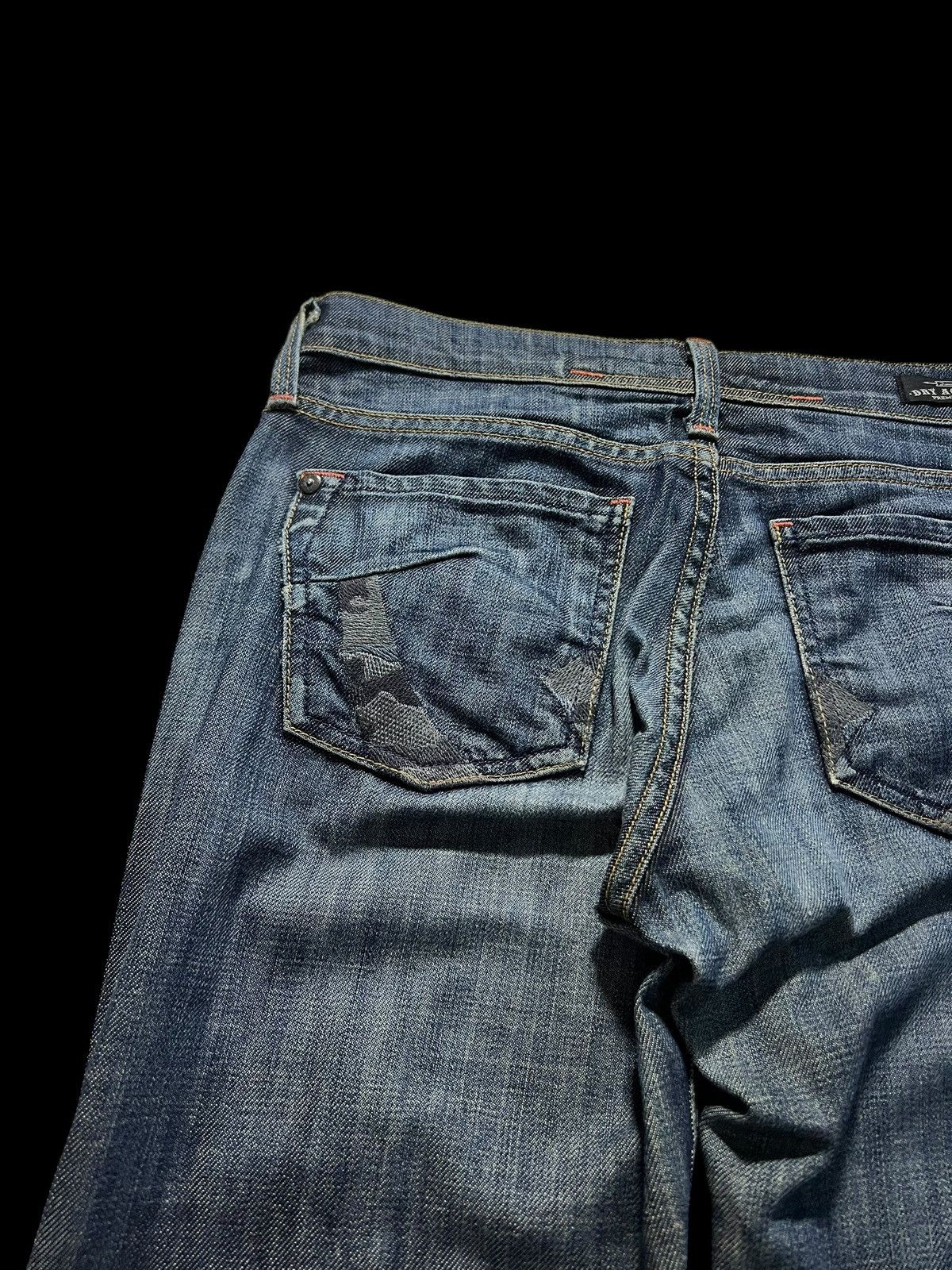 Japanese Brand × Vintage 💥Flare💥Vintage 90’s Style Dry Age Washed Jeans Size US 29 - 7 Thumbnail