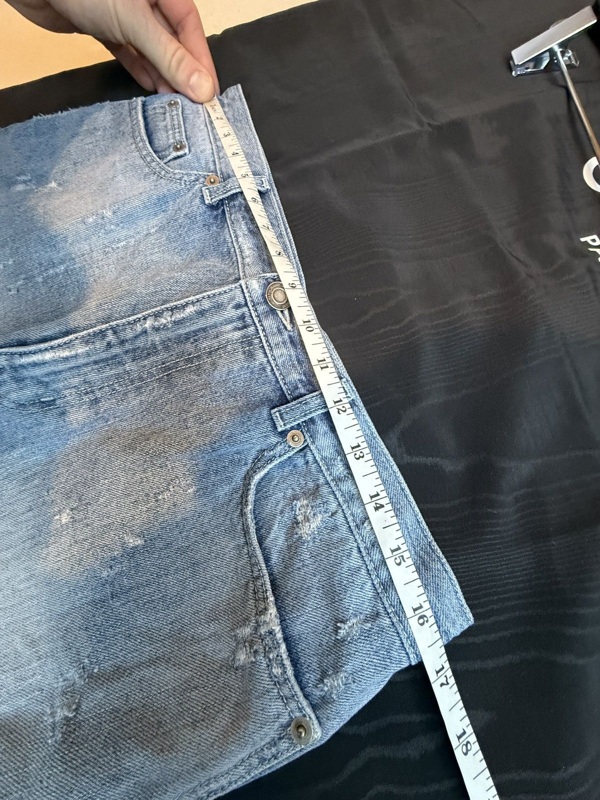 Saint Laurent Paris SS21 Saint Laurent hoochie daddy denim shorts 31 raw hem Size US 31 - 3 Thumbnail