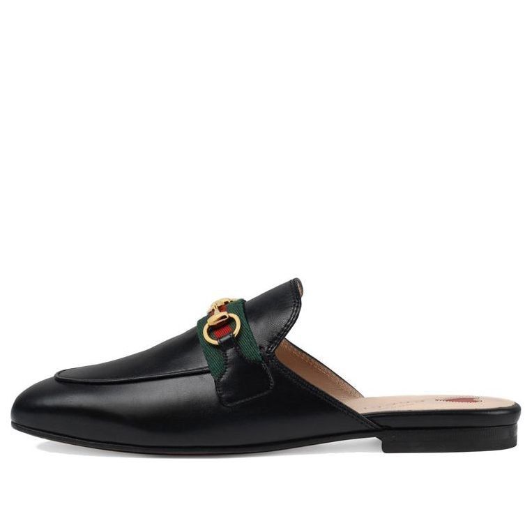 Gucci oc11z526 Women's Princetown Slippers Mules in Black Size US 10.5 / IT 40.5 - 1 Thumbnail