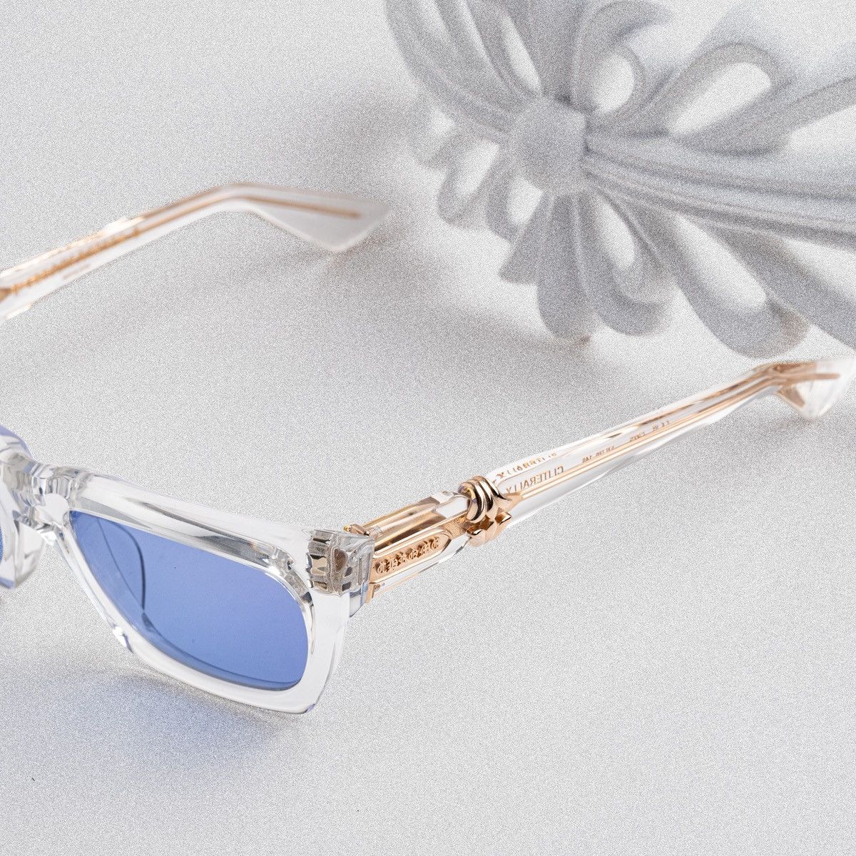 Chrome Hearts CHROME HEARTS CLITERALLY CRYSTAL SUNGLASSES Size ONE SIZE - 3 Thumbnail