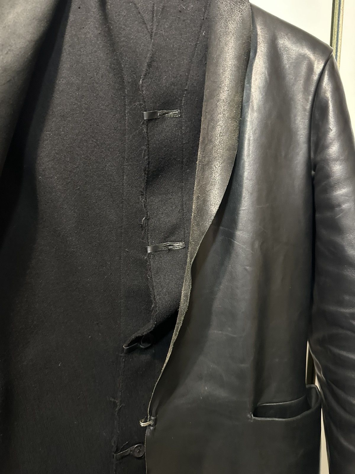 Ma+ Maurizio Amadei Leather Cashmere Jacket as new M size Size US S / EU 44-46 / 1 - 5 Thumbnail