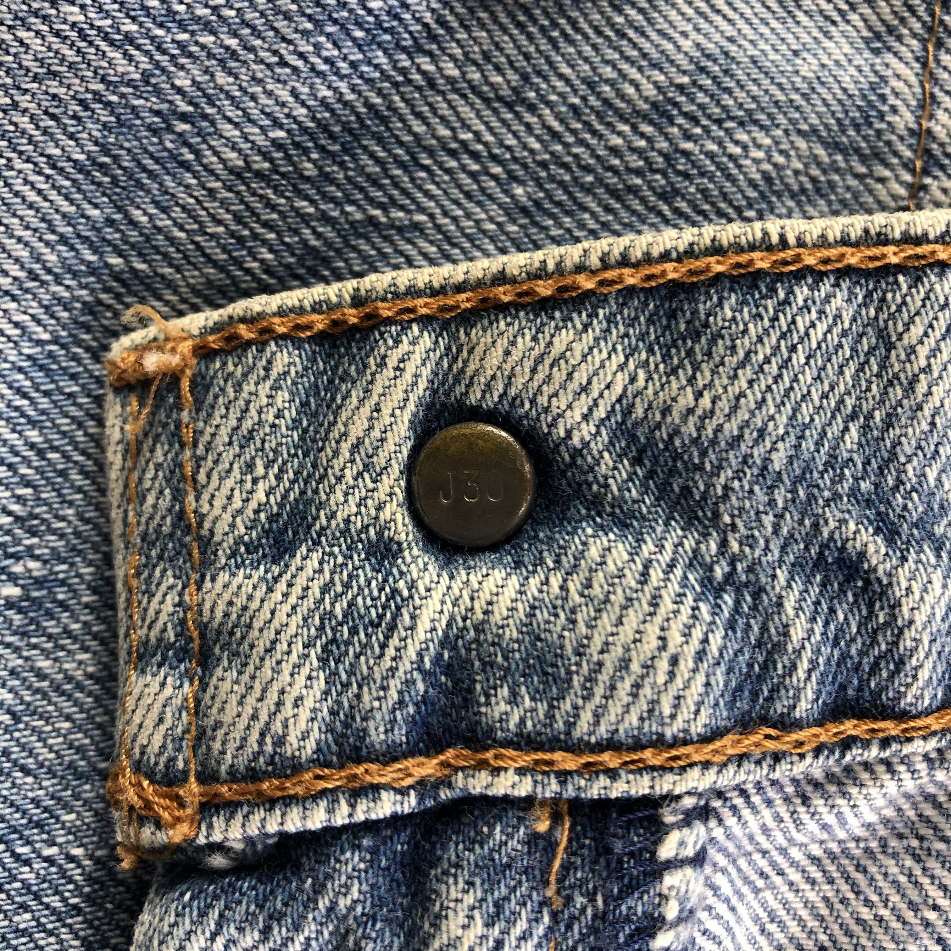 Levi's Vintage 90s Levis 575 Jeans Faded Blue Denim Size US 27 - 9 Thumbnail