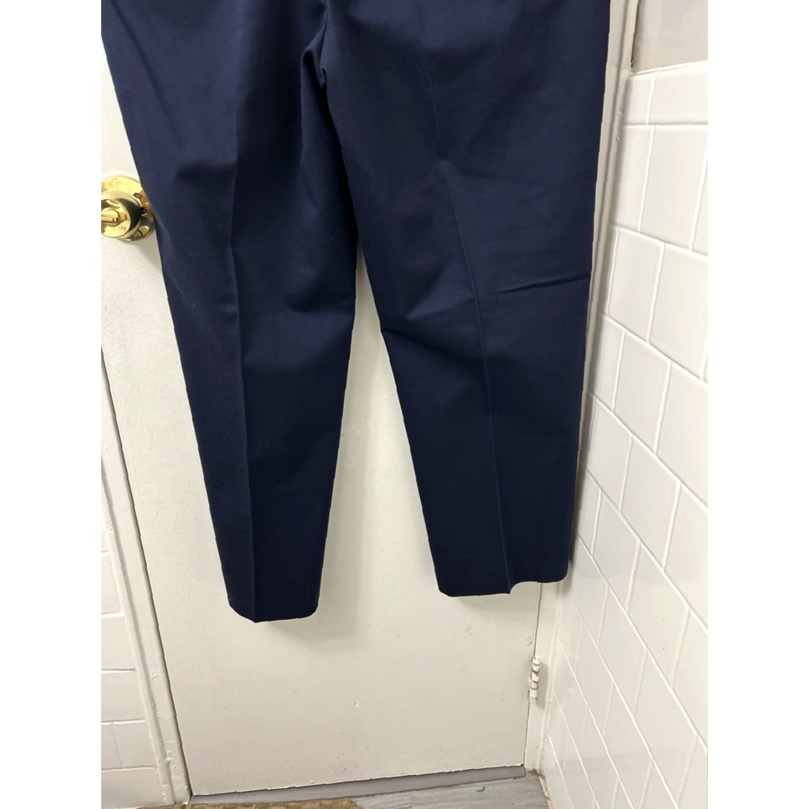 Croft & Barrow Crofts & Barrow Premium Pants Mens 38x30 Navy Blue Classic Fit YKK No Iron Dress Pants Size US 38 / EU 54 - 3 Thumbnail