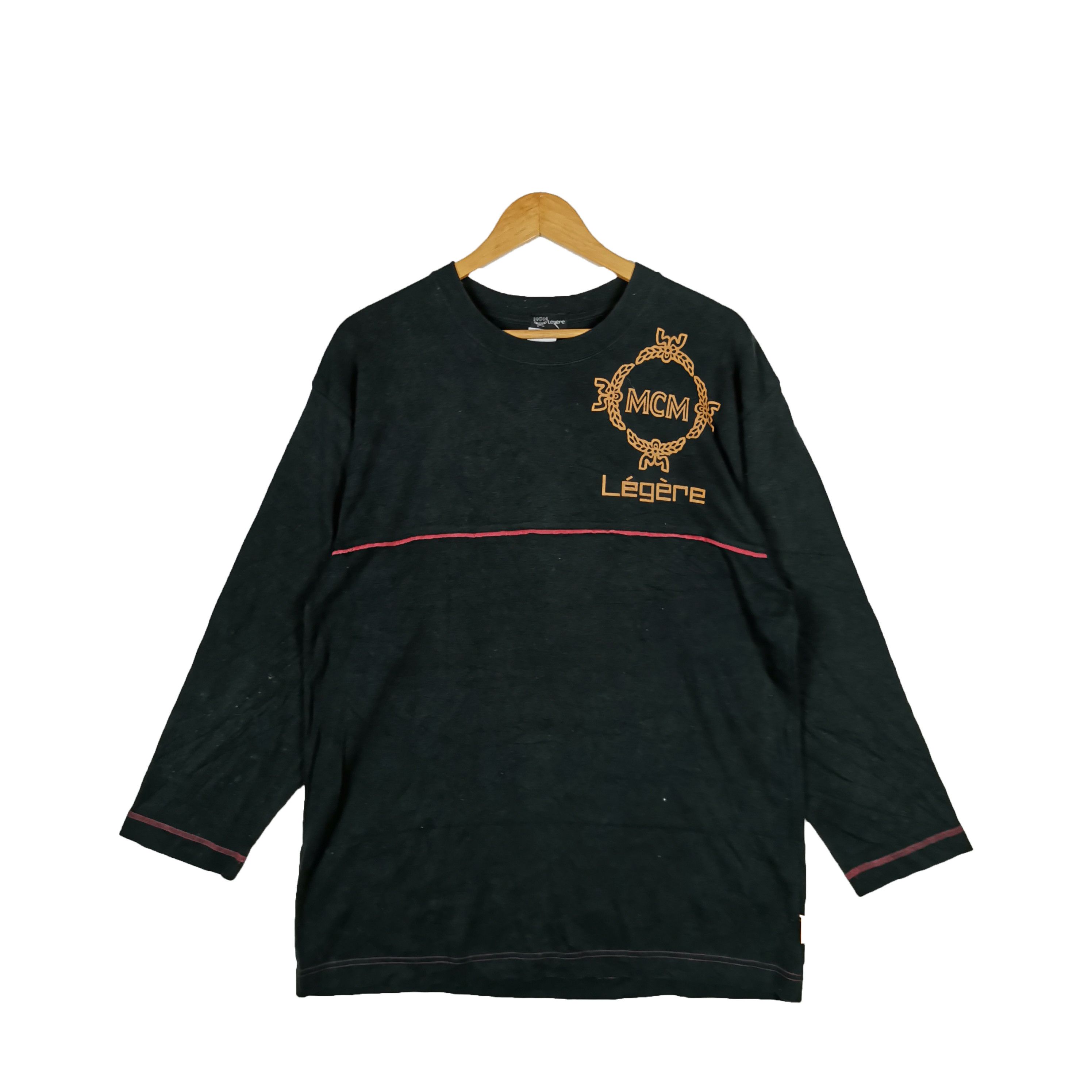 MCM Vintage MCM T Shirt Legere Luxury MCM Long Sleeve Tees Size US L / EU 52-54 / 3 - 1 Thumbnail