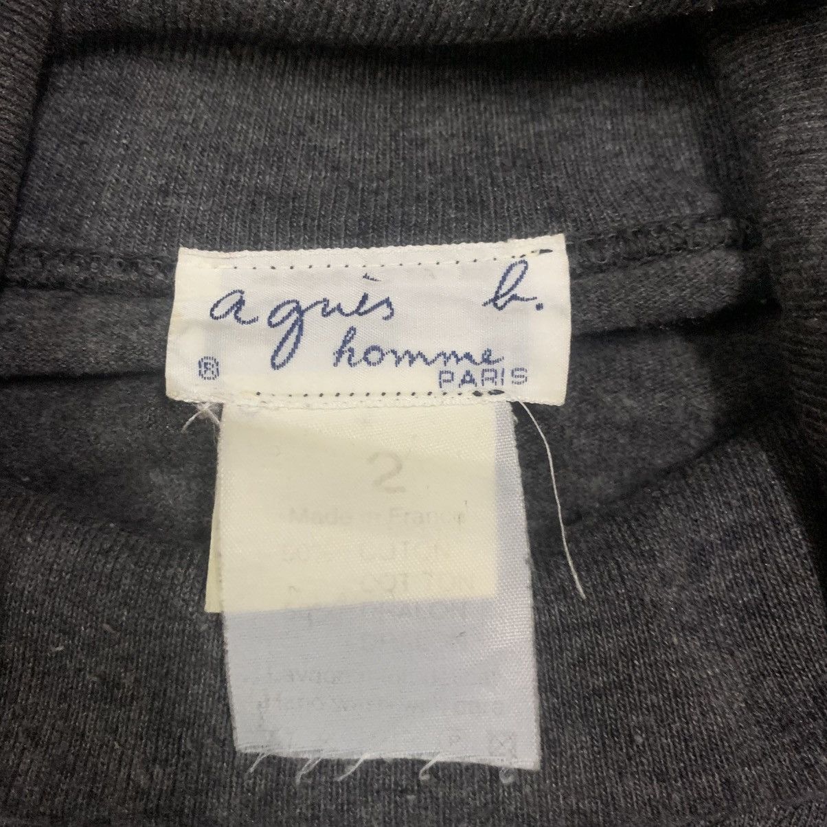 agnes b. Vtg agnes B Homme Paris Gecko Mockneck Long Sleeve T-Shirt Size US M / EU 48-50 / 2 - 6 Thumbnail