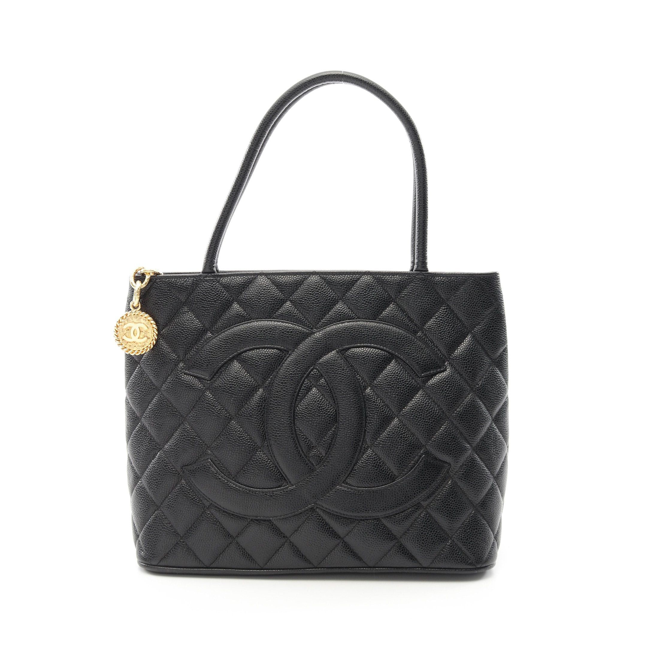 Chanel Chanel Reissue Tote Handbag Bag Caviar Skin Black Gold Hardware Size ONE SIZE - 1 Thumbnail