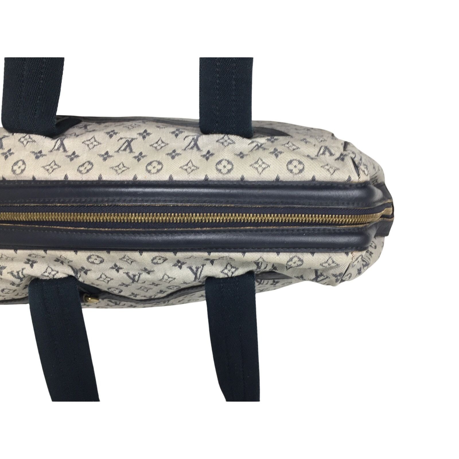 Louis Vuitton Louis‎ Vuitton Navy Monogram Mini Lin Josephine GM Satchel Size ONE SIZE - 14 Thumbnail