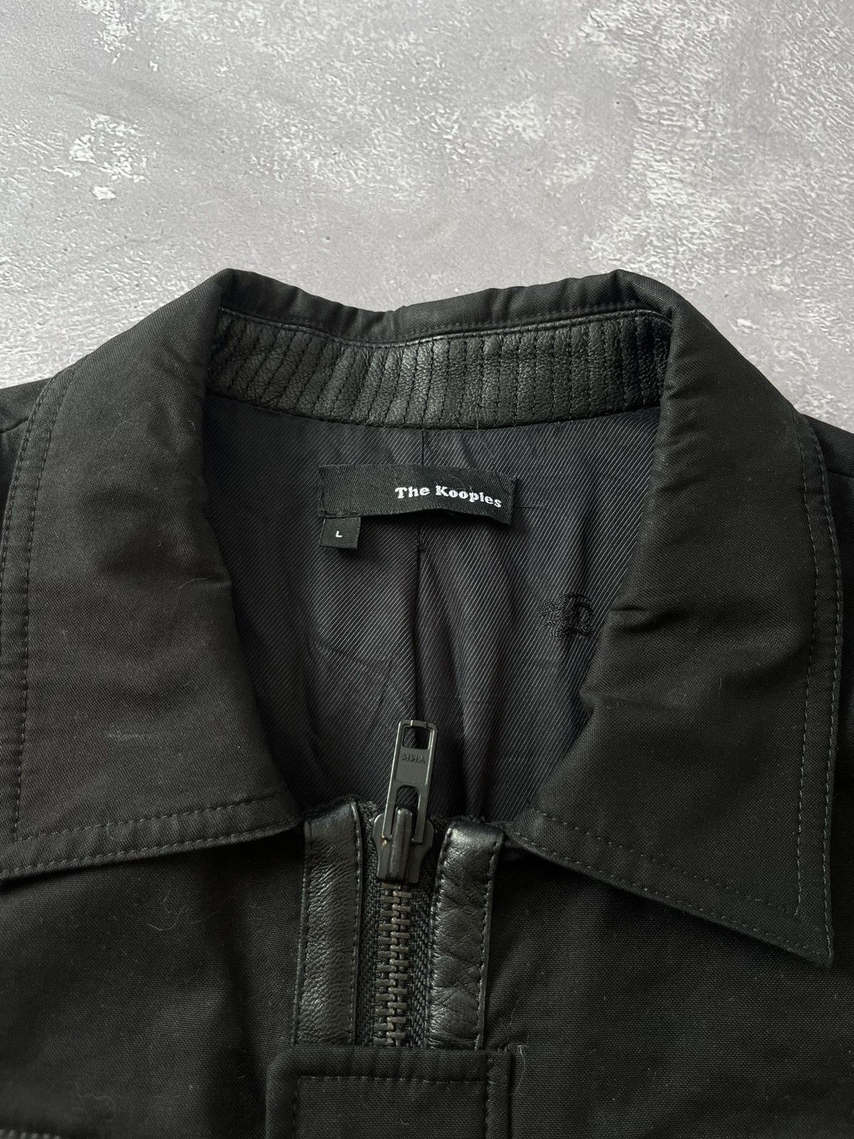 The Kooples The Kooples Jacket Black with Leather Trim size L Size US L / EU 52-54 / 3 - 7 Thumbnail