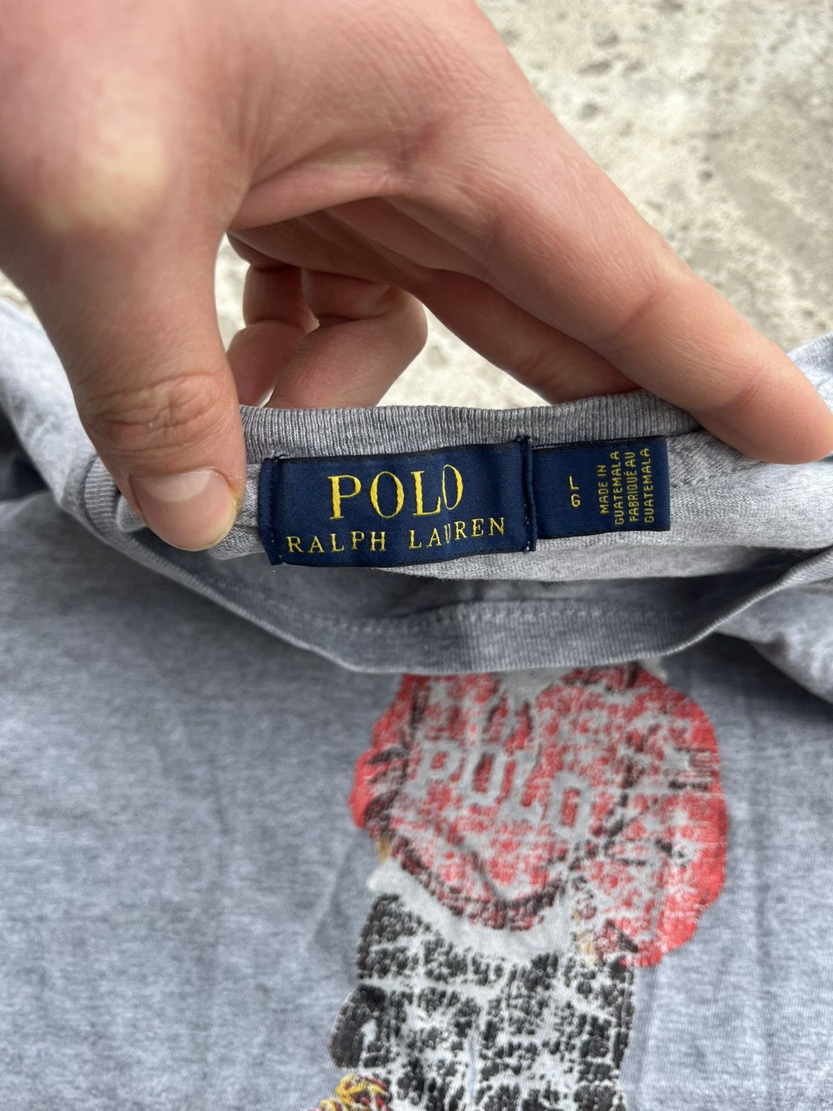 Polo Ralph Lauren × RRL Ralph Lauren × Ralph Lauren Polo Bear by Ralph Lauren Vintage Big Logo T-Shirt Tee Y2K Size US L / EU 52-54 / 3 - 7 Thumbnail