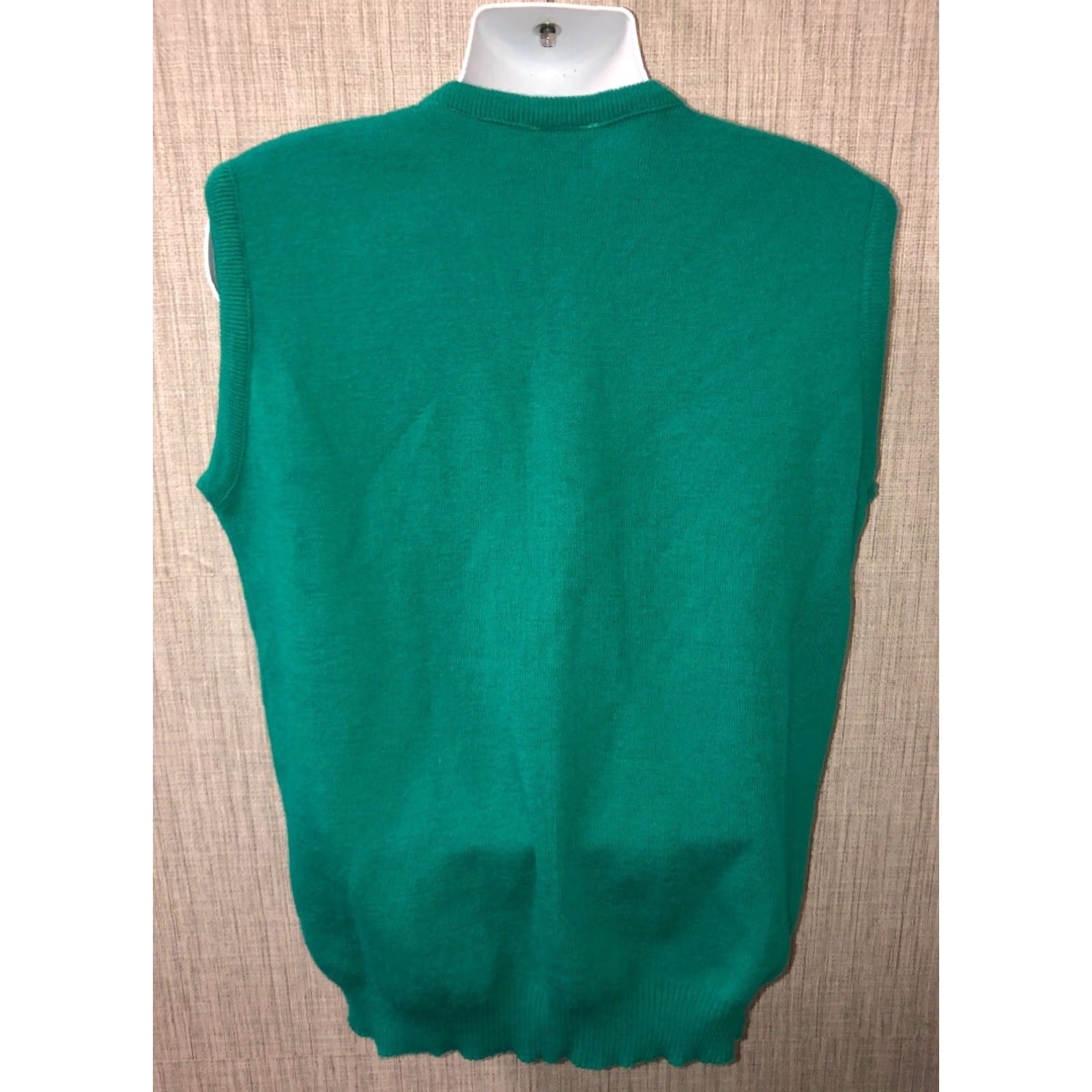 Vintage Kear Keoh Knitwear Mens Green Wool Acrylic V-Neck Sweater XXL Size Ireland Size US XXL / EU 58 / 5 - 4 Thumbnail