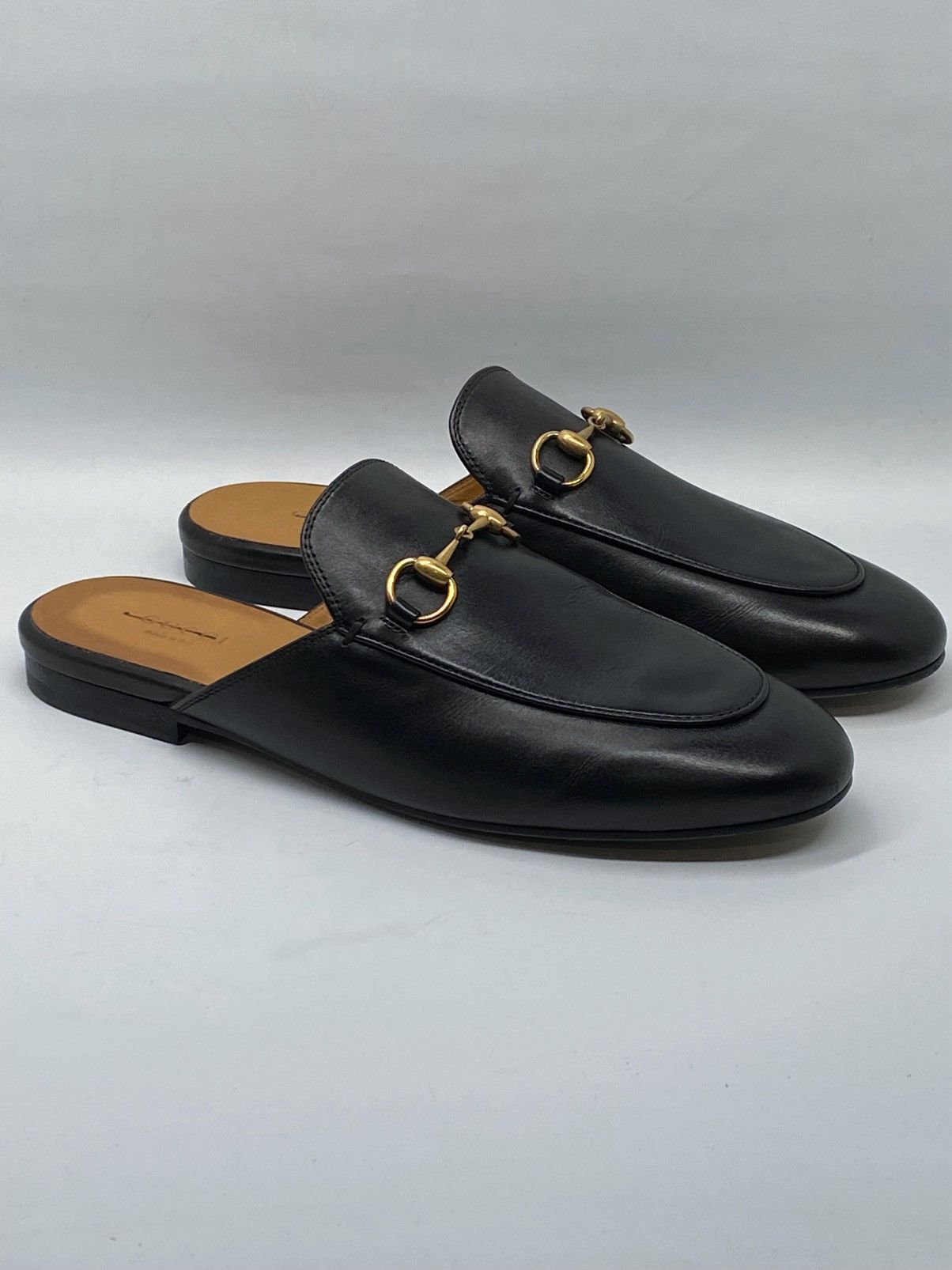 Gucci Gucci Princetown Leather Mules size 37.5 Size US 7.5 / IT 37.5 - 6 Thumbnail