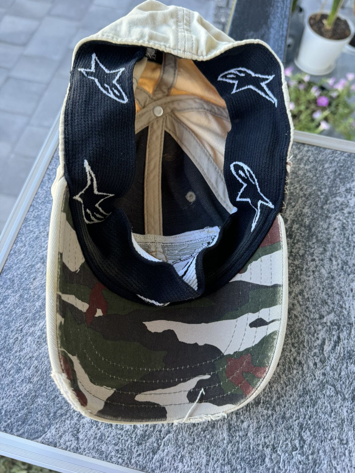 Alpinestars Vintage Alpinestars Cap Camo Army Y2K Distressed Size ONE SIZE - 5 Thumbnail