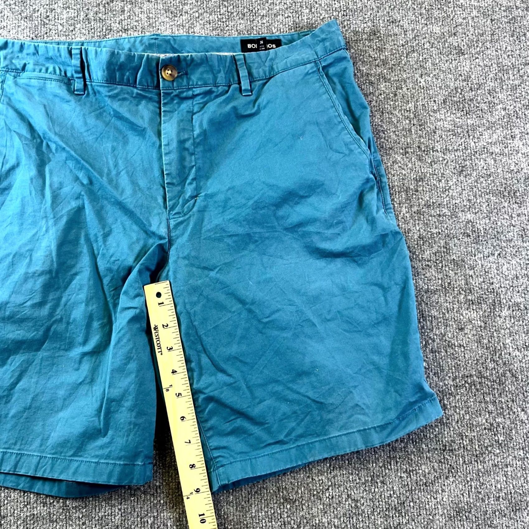 Bonobos Bonobos Shorts Mens 36 Blue Cotton Flat Front Inseam Chino Golf Performance Size US 36 / EU 52 - 4 Thumbnail