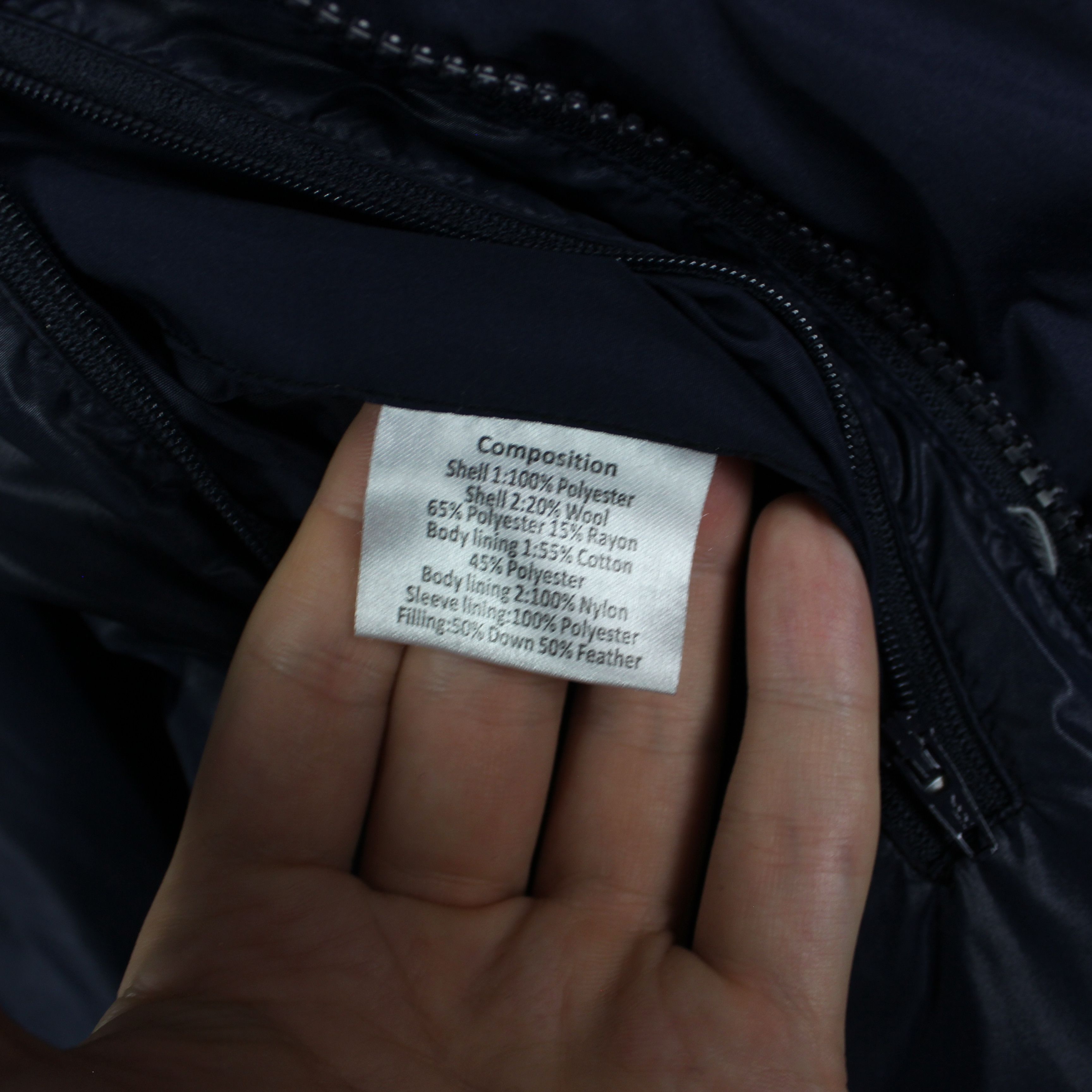Aquascutum Aquascutum down jacket men puffer L navy blue Size US L / EU 52-54 / 3 - 10 Thumbnail
