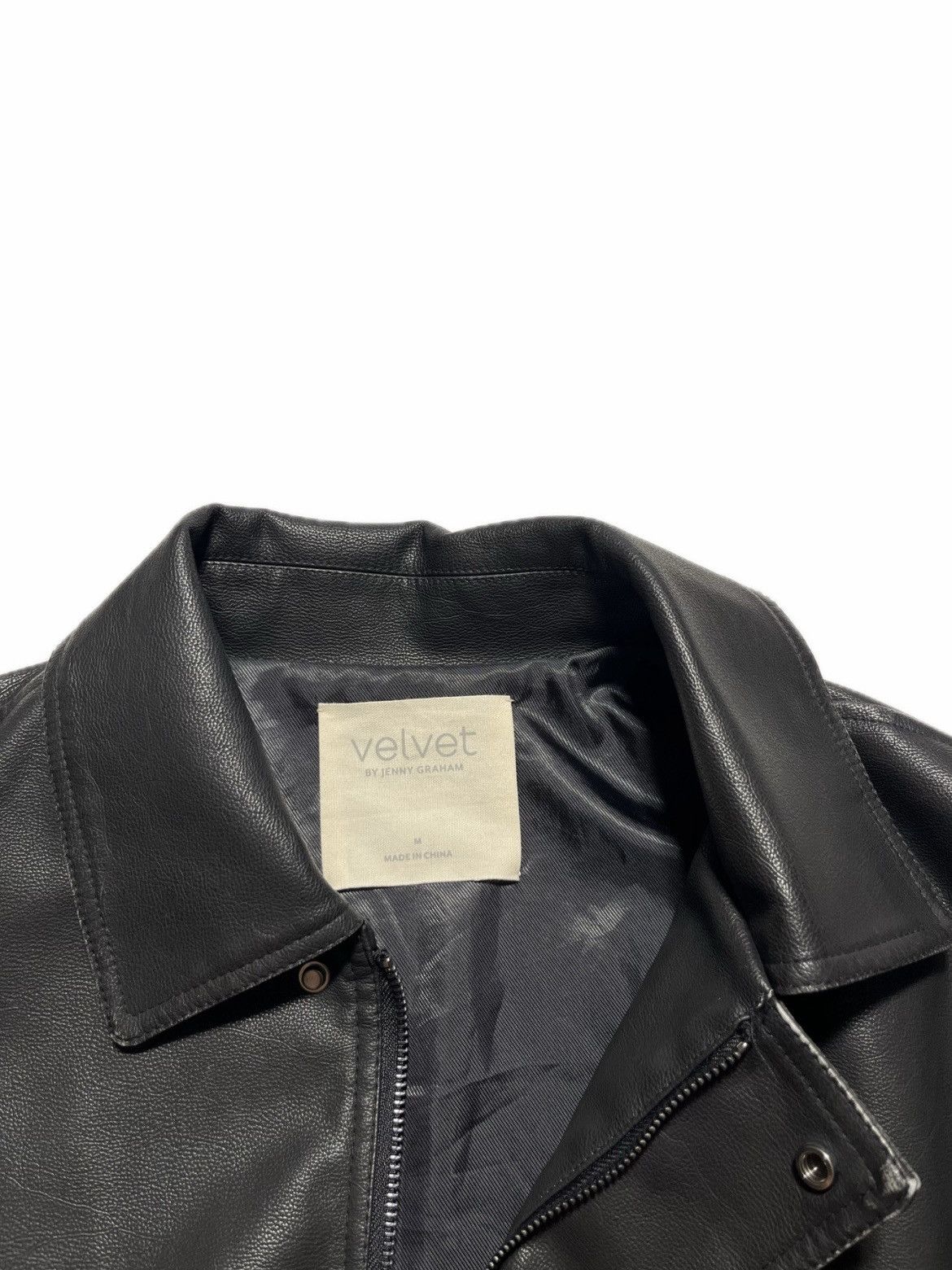 Velvet Vintage leather jacket boxy fit Velvet by Jenny Graham Size M / US 6-8 / IT 42-44 - 7 Thumbnail