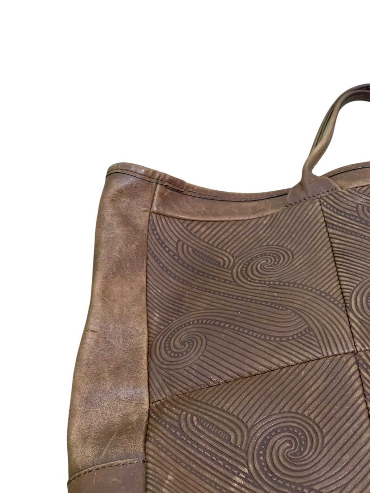 Genuine Leather Embossed Full Leather Ursule Beau Geste Paris Tote Bag 1🟩5 Size ONE SIZE - 10 Thumbnail