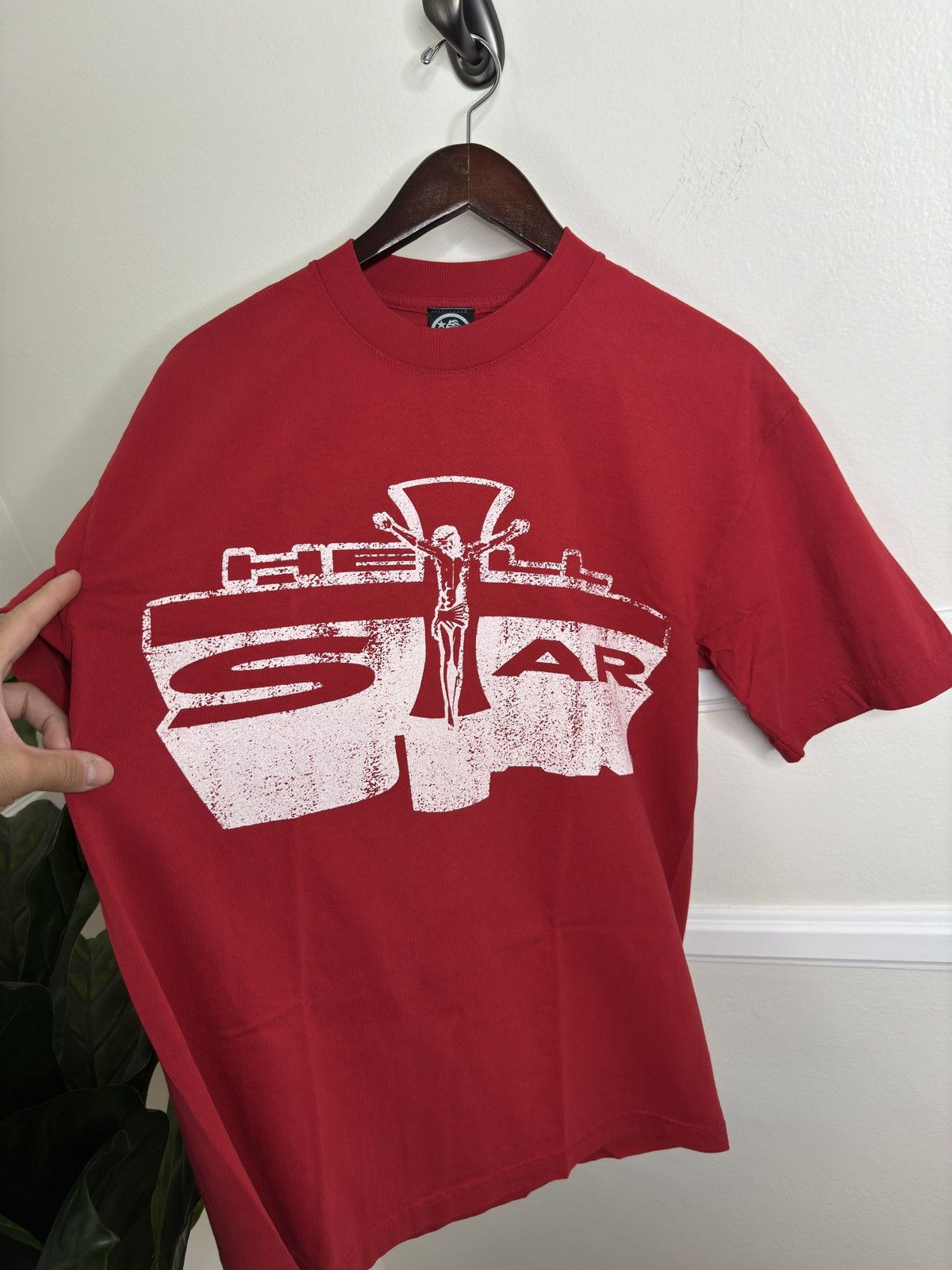 HELLSTAR Hellstar Studios Jesus Emblem Tee Red Size US M / EU 48-50 / 2 - 3 Thumbnail