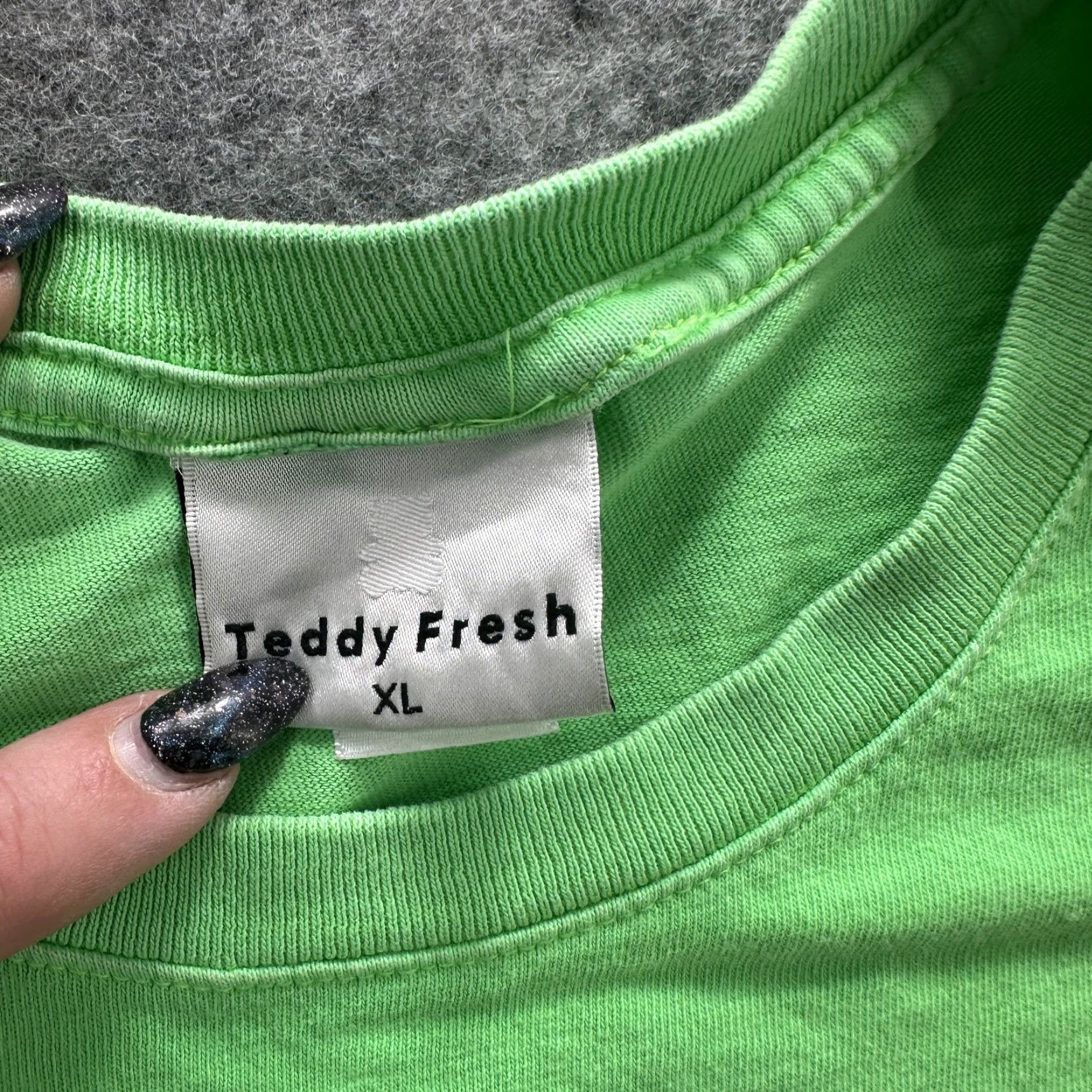 Teddy Fresh VINTAGE Teddy Fresh T-Shirt Mens XL Crewneck Graphic Bear Casual Streetwear Green 90s Size US XL / EU 56 / 4 - 5 Thumbnail